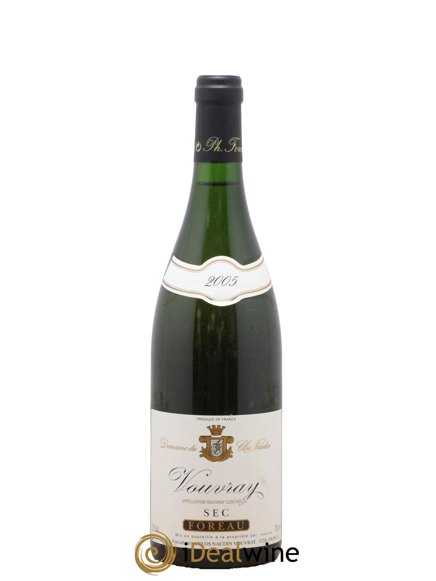 Vouvray Sec Clos Naudin - Philippe Foreau 2005 - Posten von 1 Flasche - 0