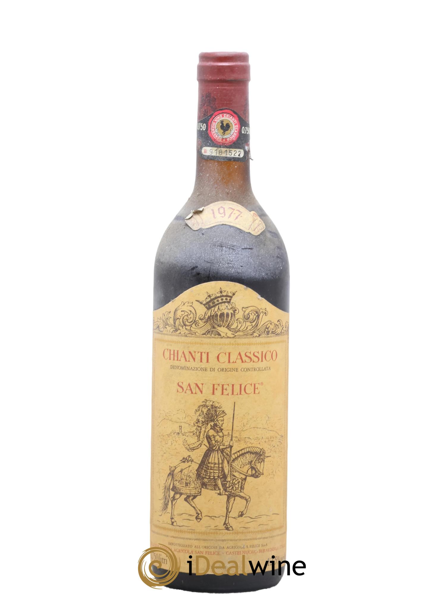 Chianti Classico DOCG Agricola San Felice 1977 - Posten von 1 Flasche - 0