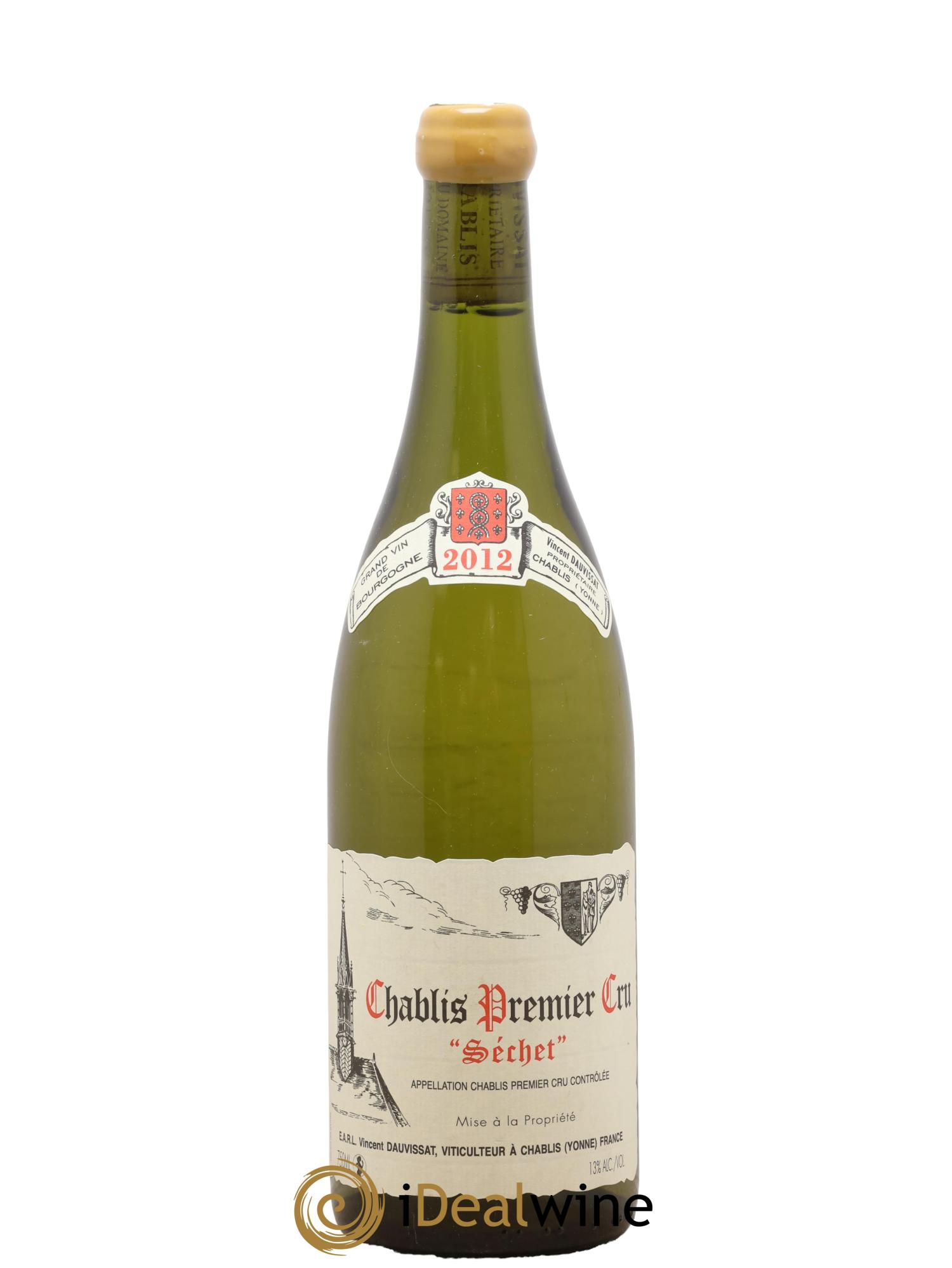 Chablis 1er Cru Séchet Vincent Dauvissat (Domaine) 2012 - Lot of 1 bottle - 0