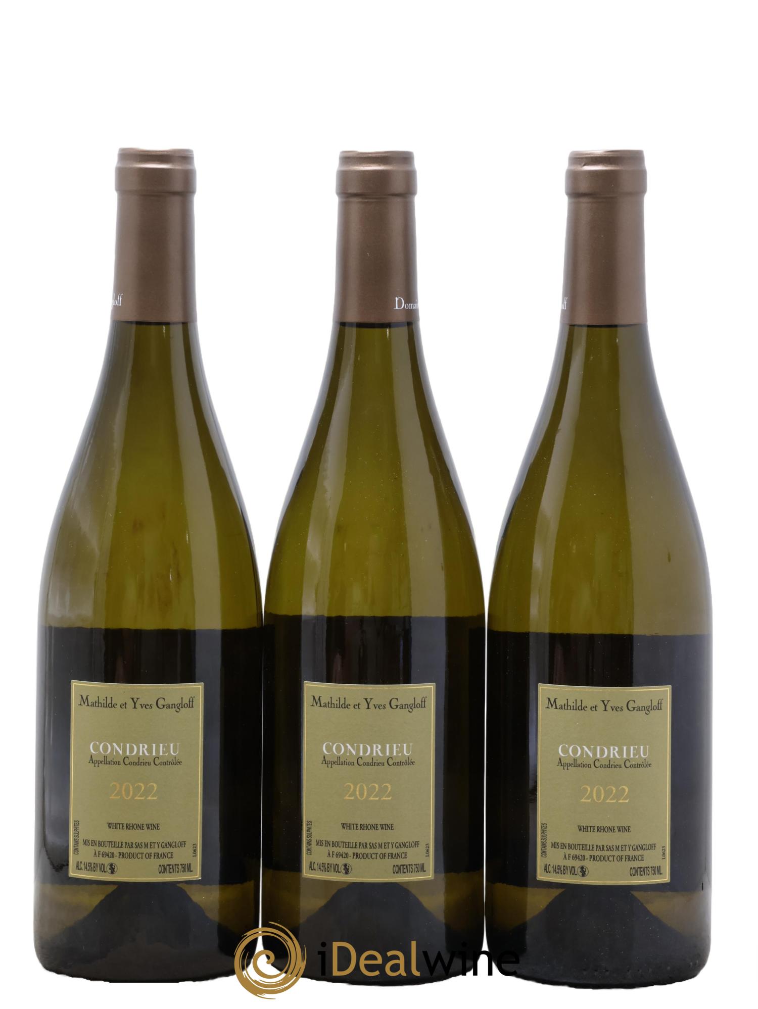 Condrieu Domaine Gangloff (Domaine) 2022 - Lot of 3 bottles - 1