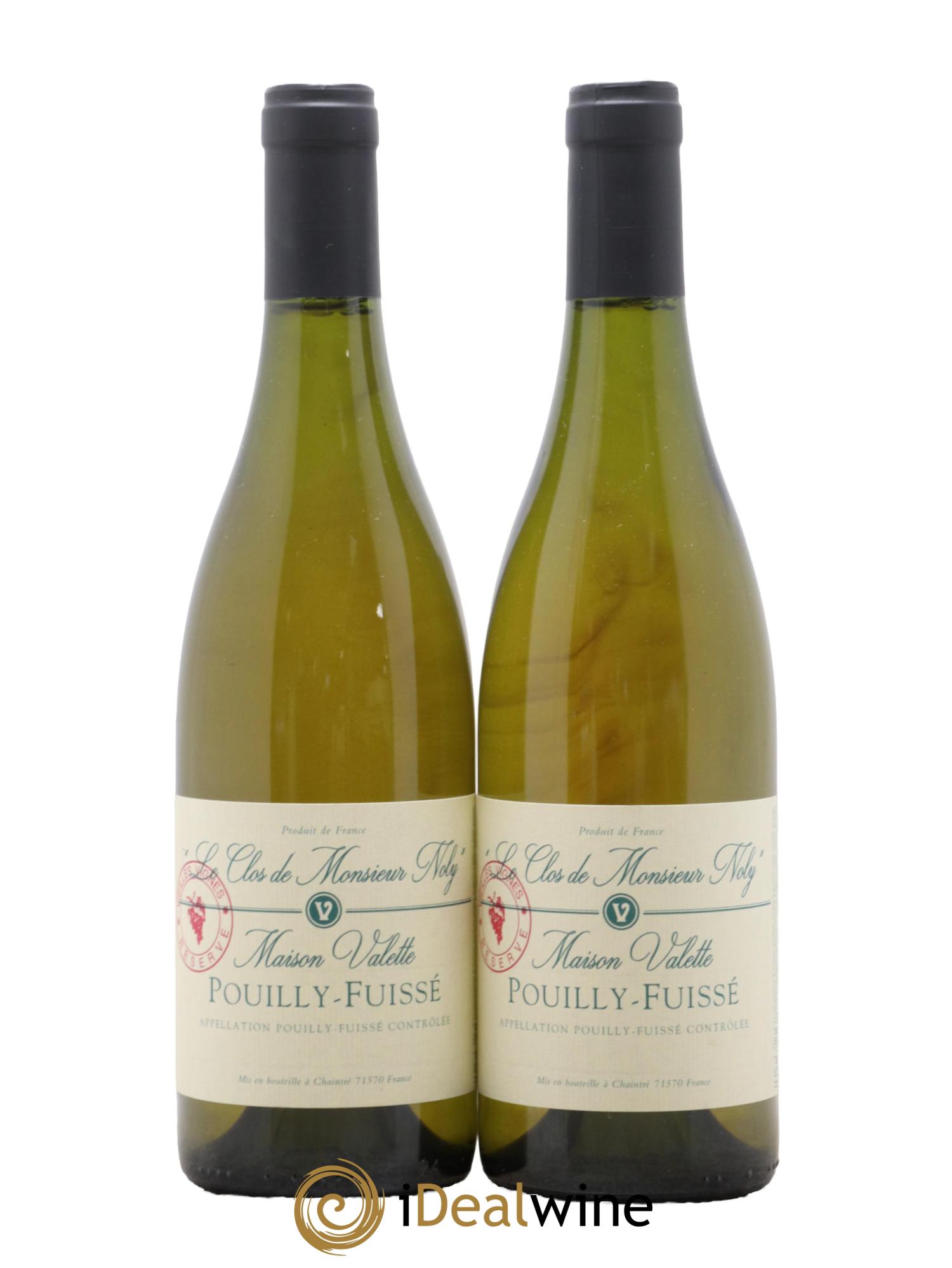 Pouilly-Fuissé Clos de Monsieur Noly Vieilles Vignes Valette (Domaine) - Lot de 2 bouteilles - 0