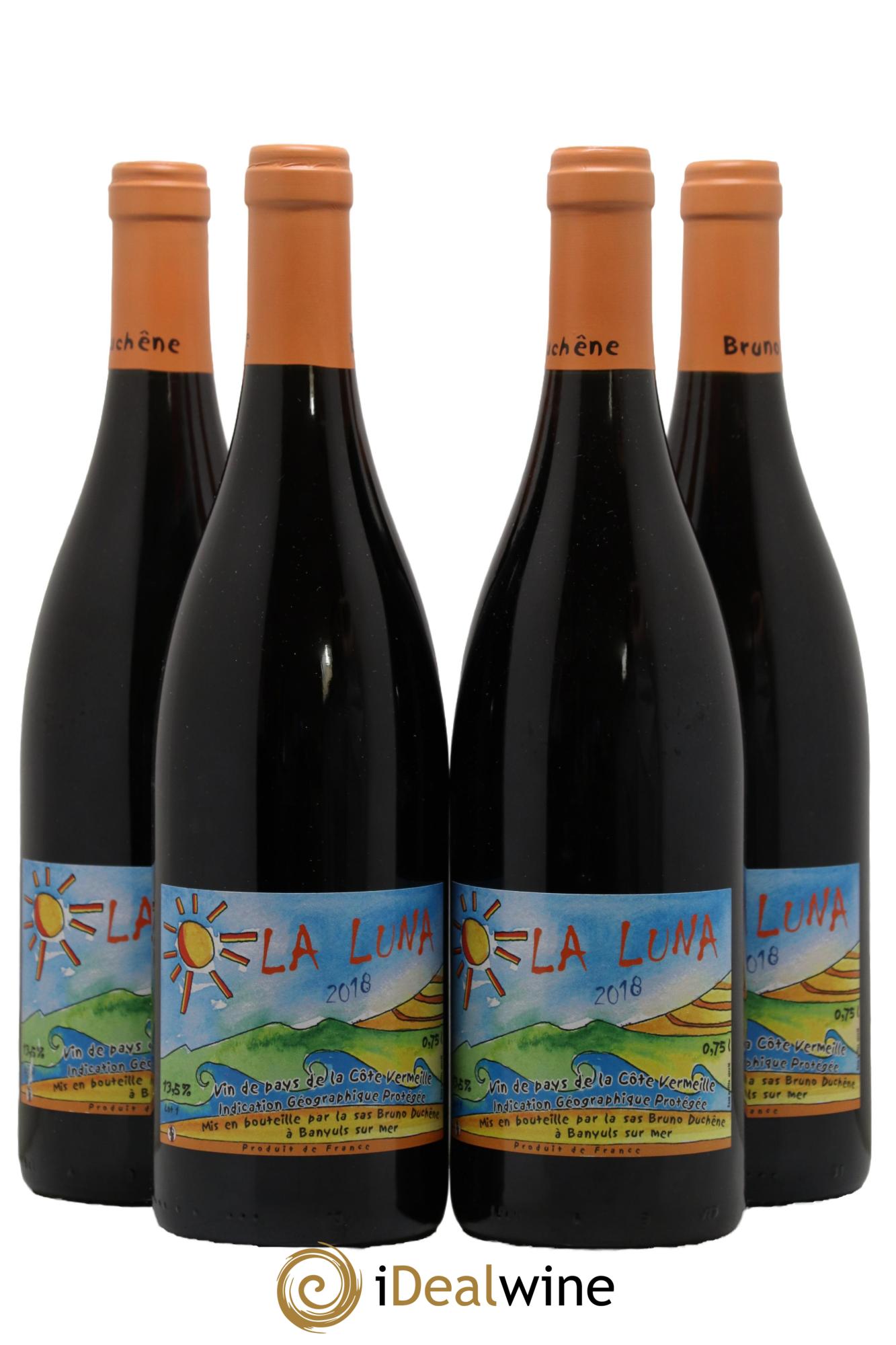 Languedoc Vin de Pays de la Côte Vermeille La Luna Domaine Bruno Duchêne 2018 - Lot de 4 bouteilles - 0