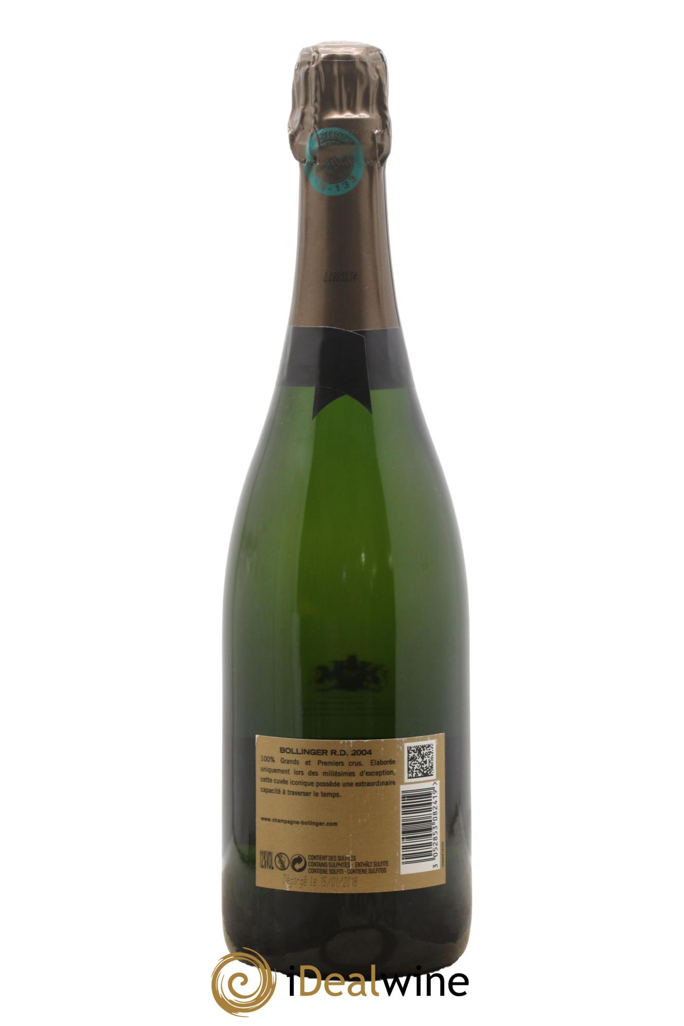 R.D. Extra-Brut Bollinger 2004 - Posten von 1 Flasche - 1