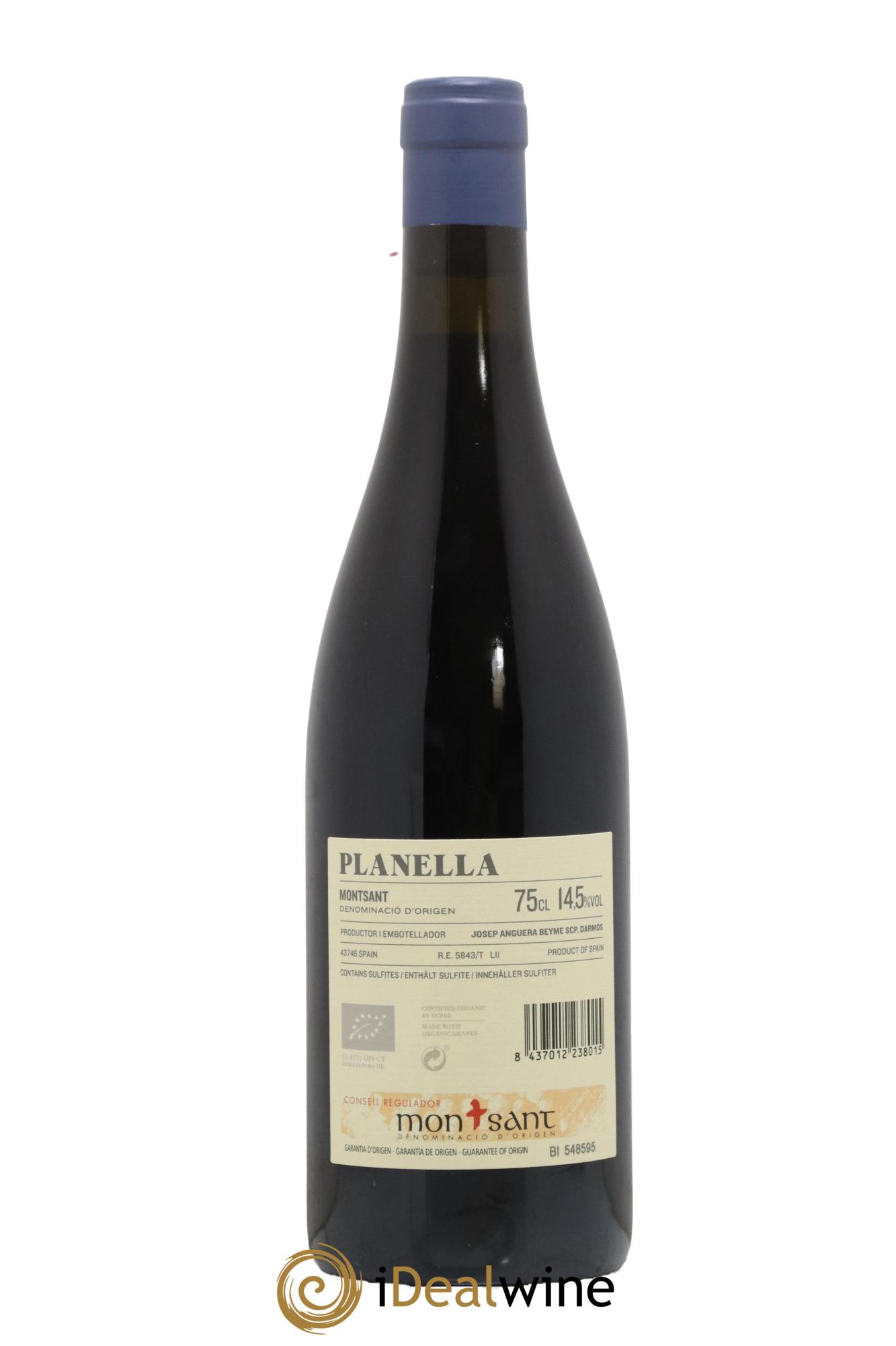 Montsant DO Planella Cellers Joan d Anguera 2020 - Lot de 1 bouteille - 1