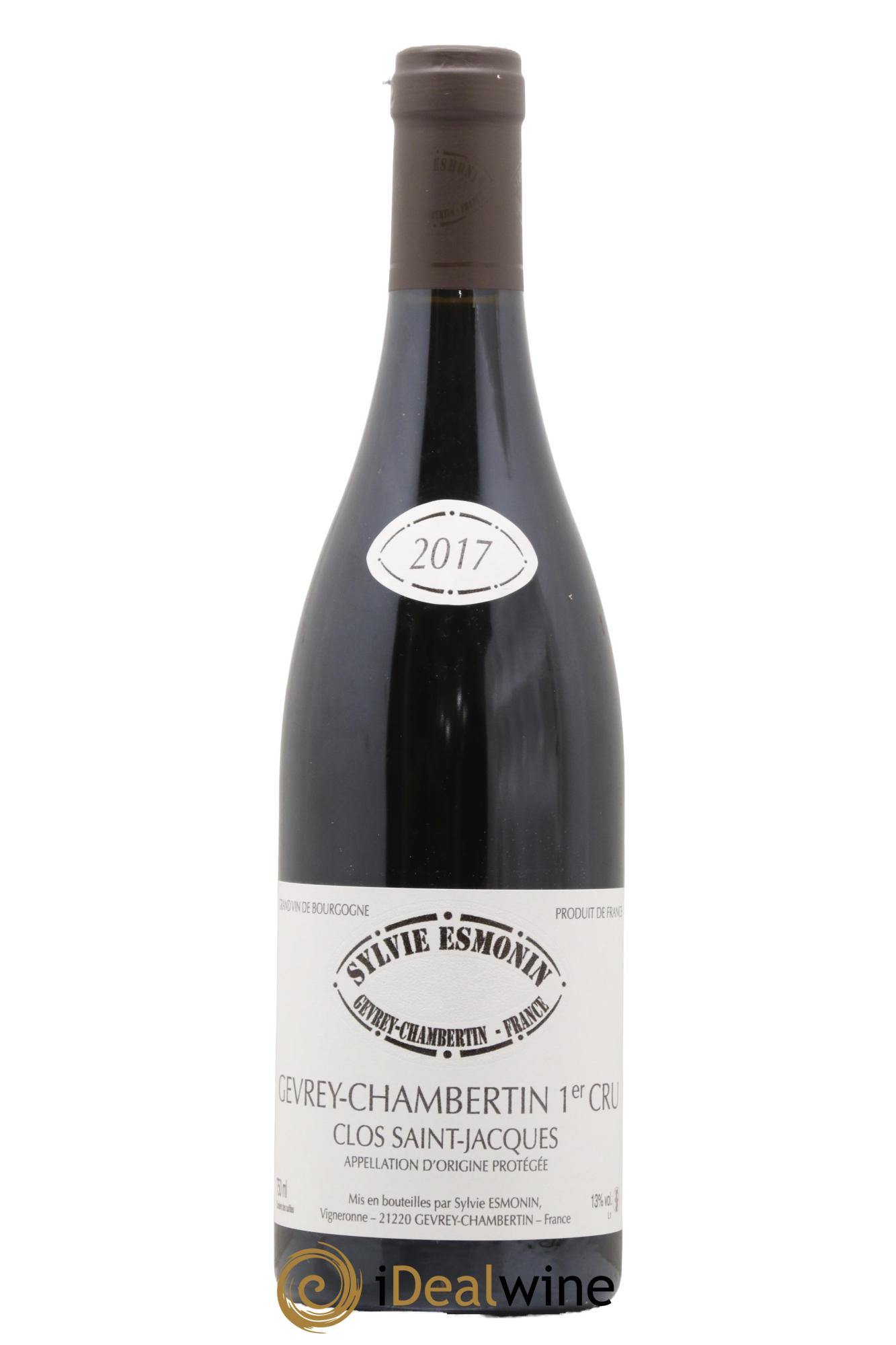 Gevrey-Chambertin 1er Cru Clos Saint Jacques Sylvie Esmonin 2017 - Lot de 1 bouteille - 0