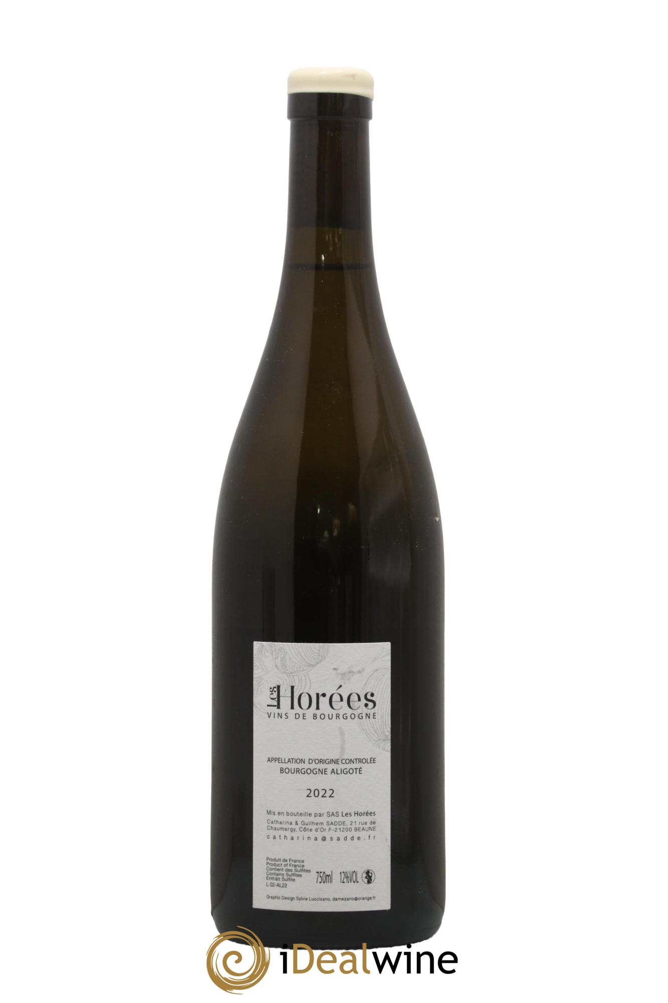 Bourgogne Aligoté En Coulezain Les Horées 2022 - Lot de 1 bouteille - 1