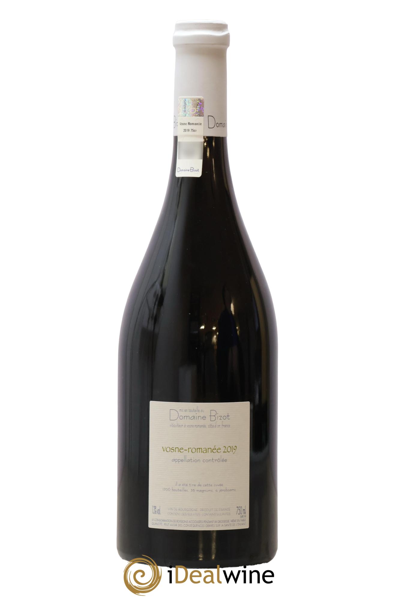 Vosne-Romanée Bizot (Domaine) 2019 - Lot of 1 bottle - 1