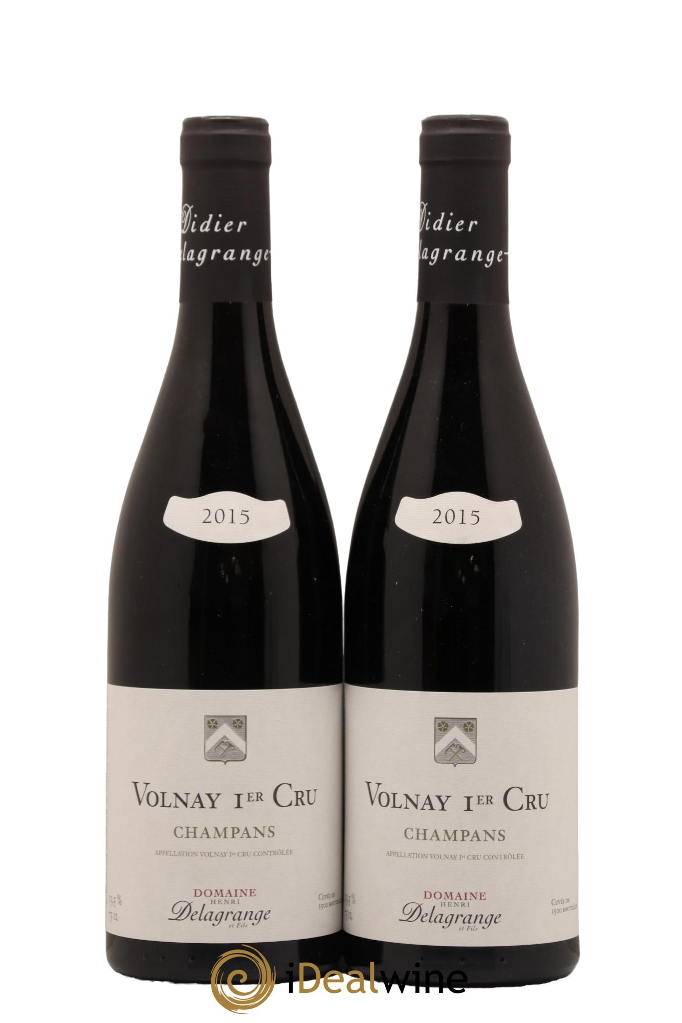 Volnay 1er Cru Champans Domaine Henri Delagrange 2015 - Lot de 2 bouteilles - 0