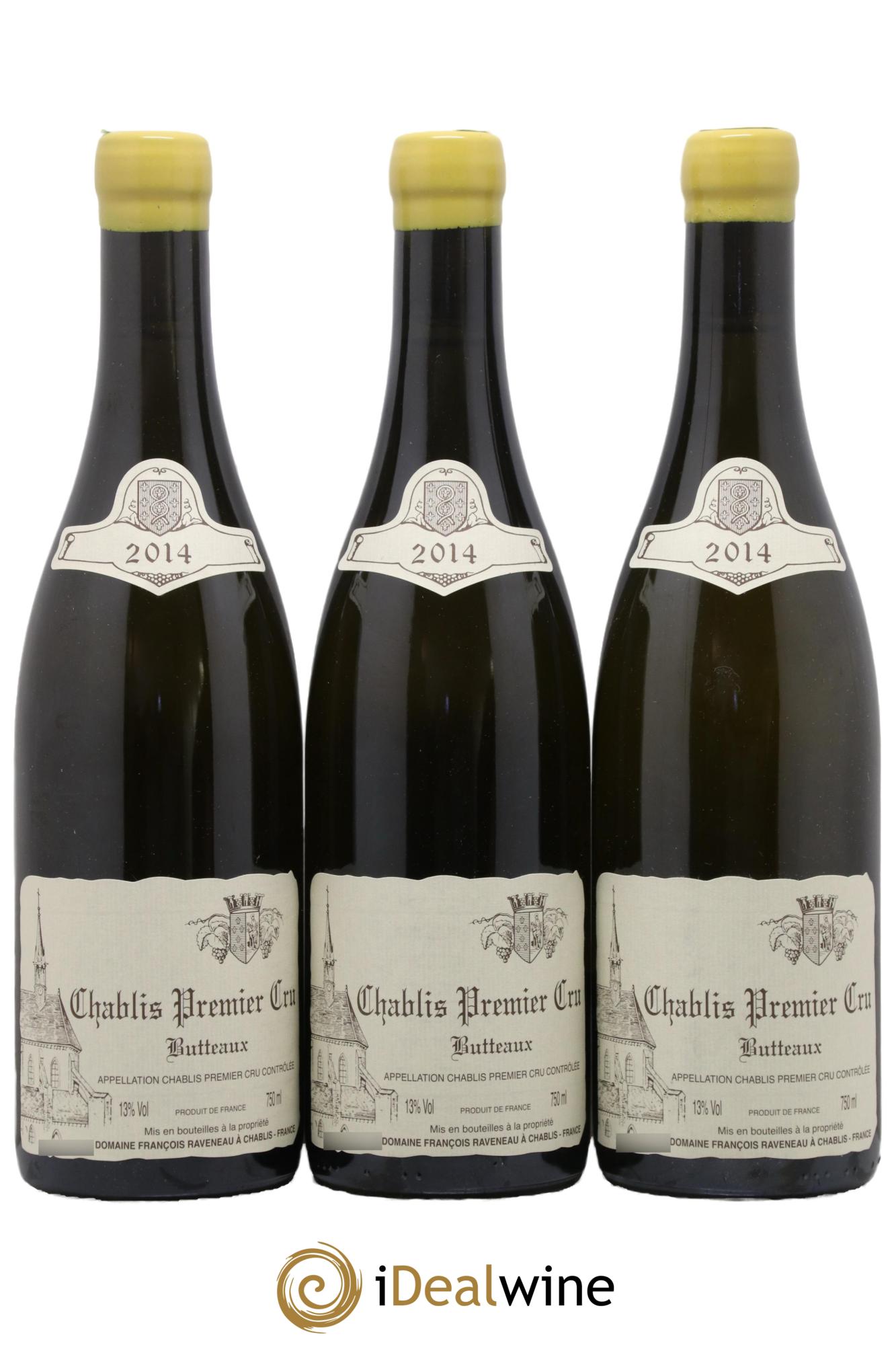 Chablis 1er Cru Butteaux Raveneau (Domaine) 2014 - Lot of 3 bottles - 0