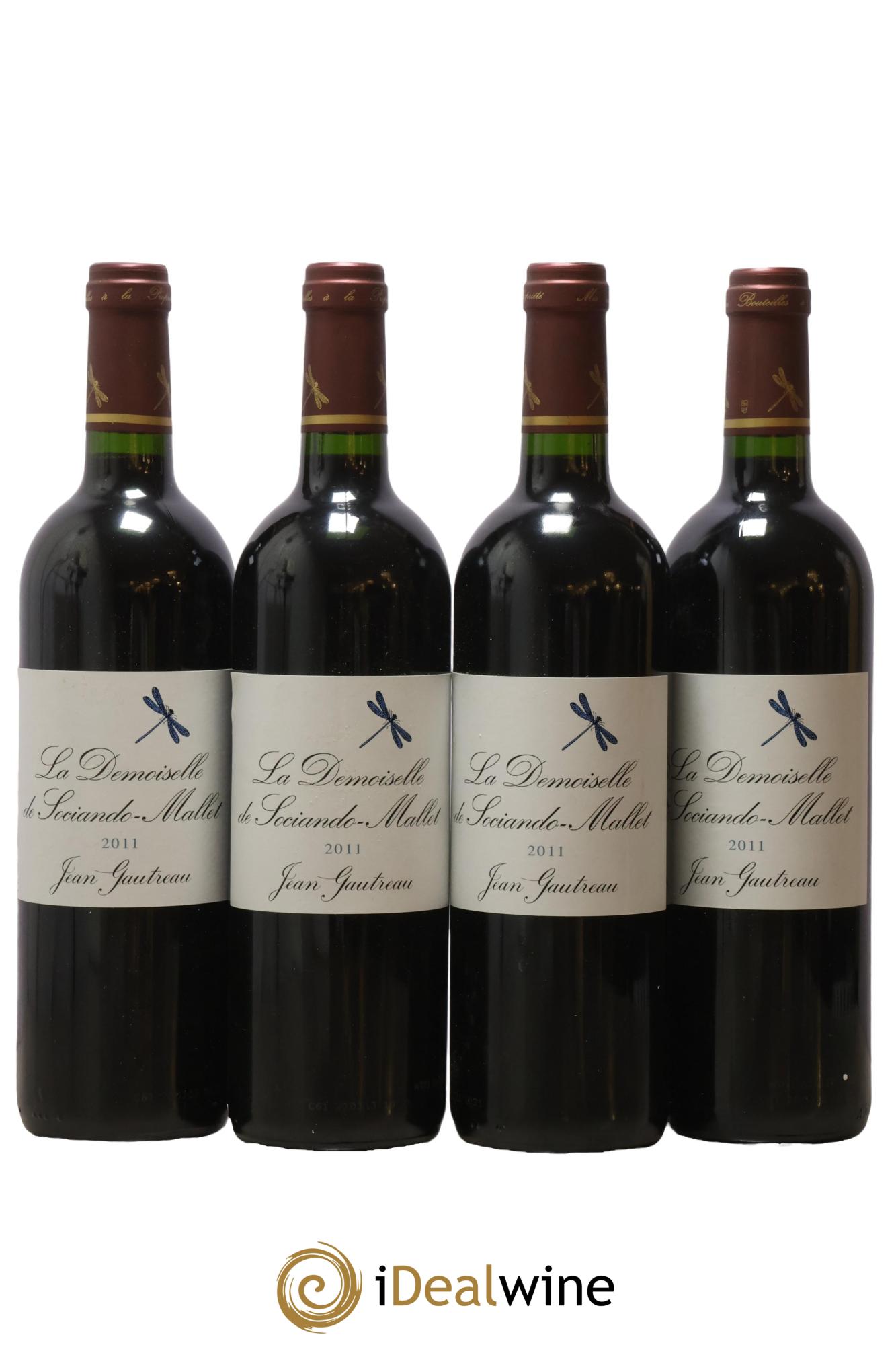 Demoiselle de Sociando Mallet Second Vin 2011 - Lot de 4 bouteilles - 0