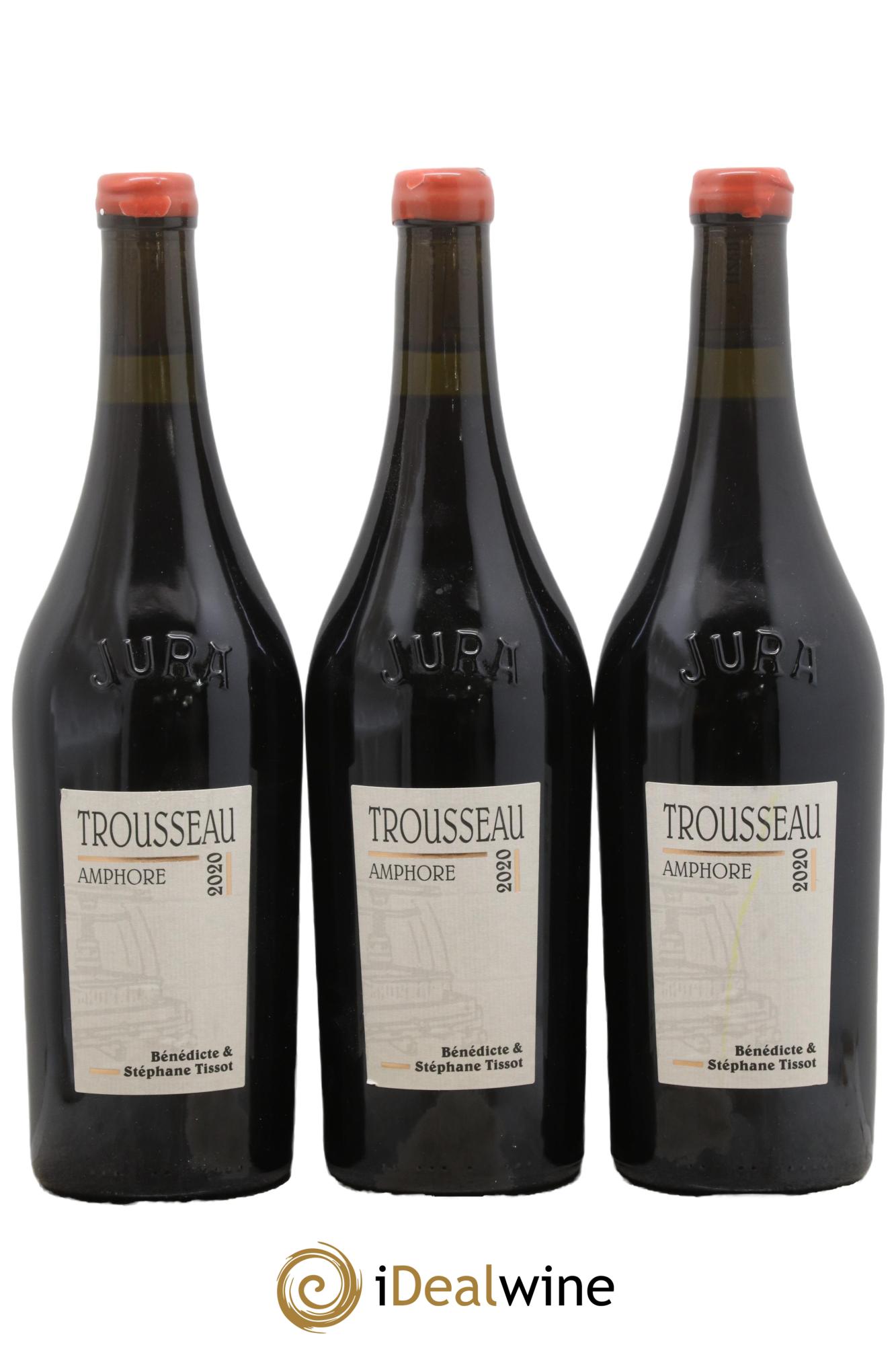 Arbois Trousseau Amphore Bénédicte et Stéphane Tissot 2020 - Posten von 3 Flaschen - 0