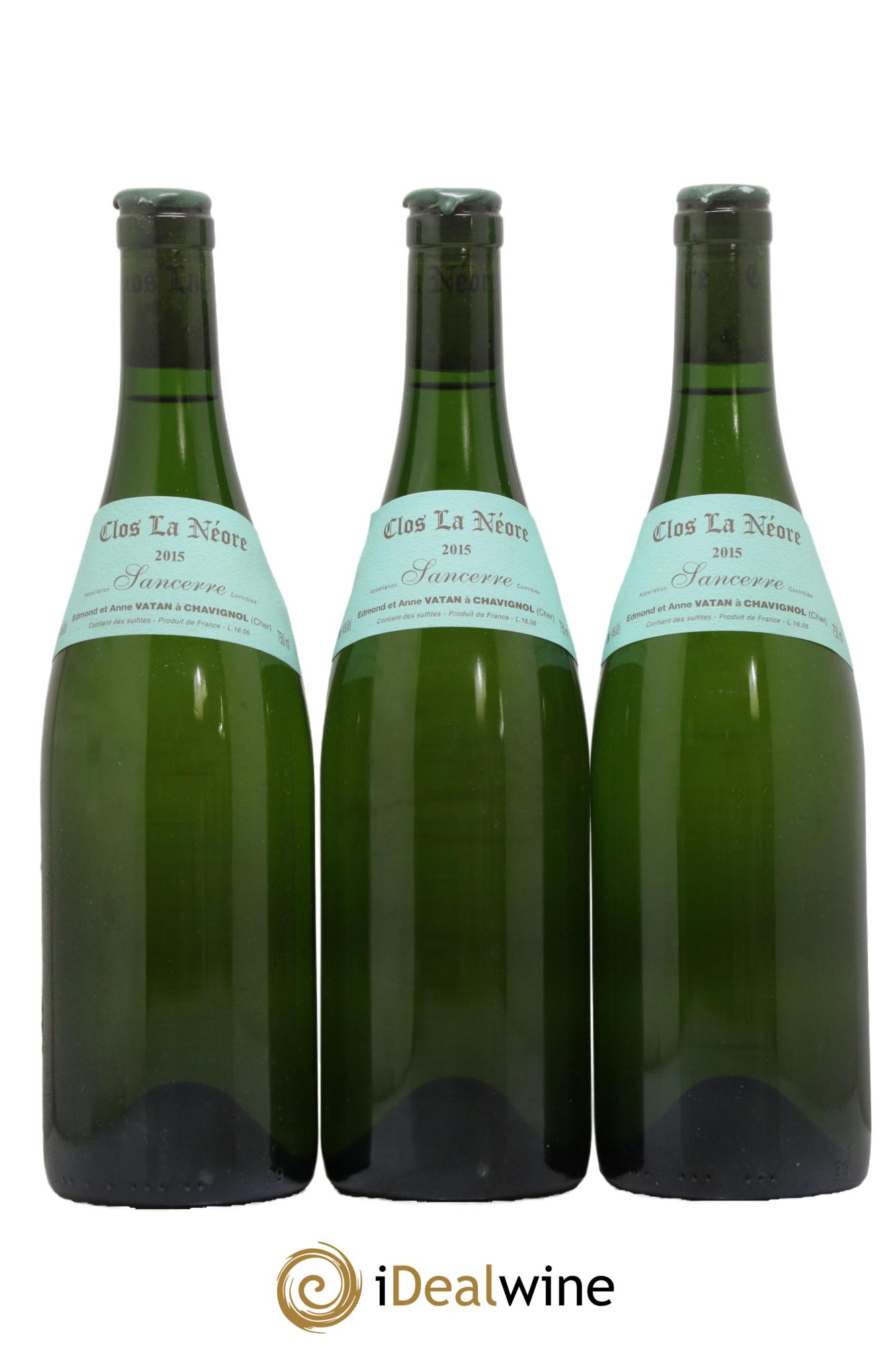 Sancerre Clos la Neore Edmond Vatan 2015 - Lotto di 3 bottiglie - 0