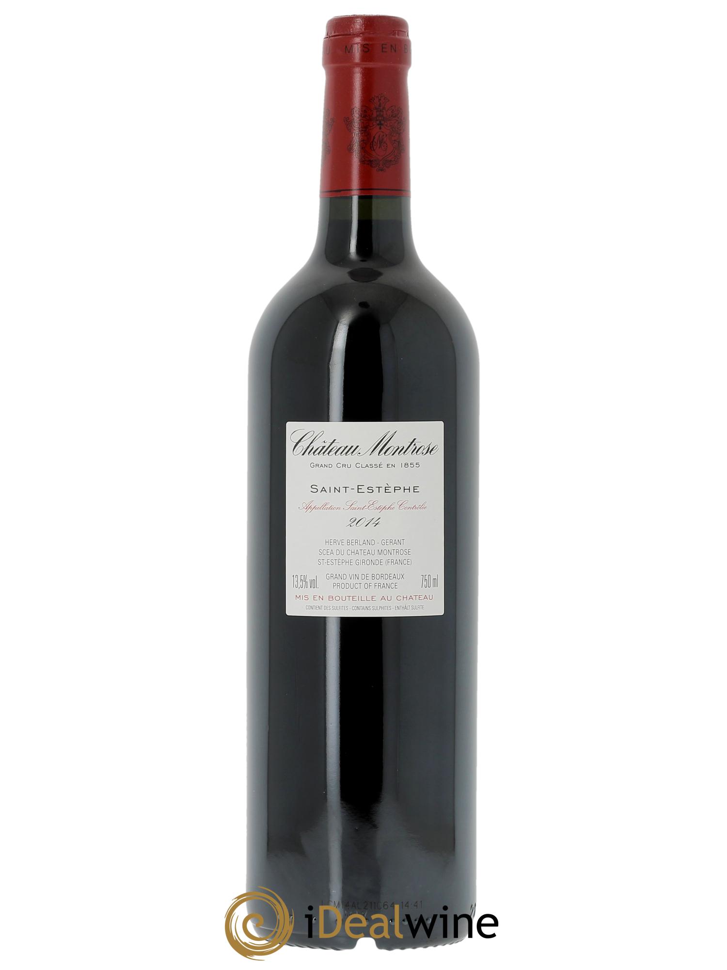 Château Montrose 2ème Grand Cru Classé (Original-holzkiste ab 6 Fl.) 2014 - Posten von 1 Flasche - 1
