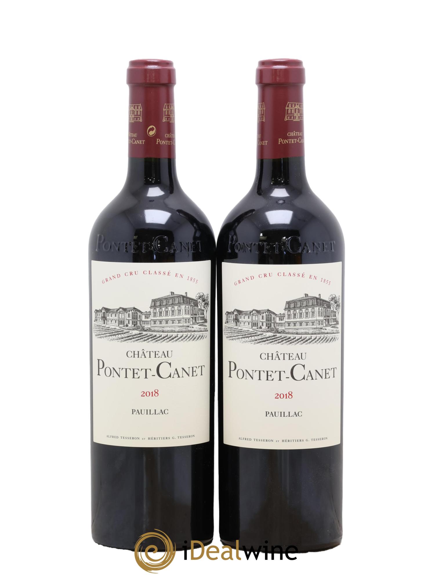 Château Pontet Canet 5ème Grand Cru Classé 2018 - Lot de 2 bouteilles - 0