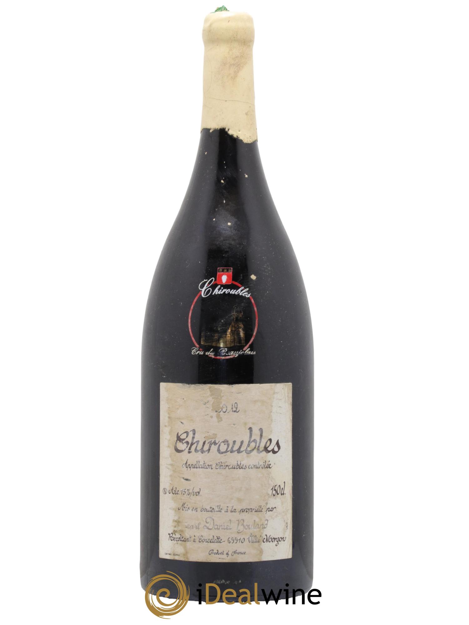 Chiroubles Daniel Bouland (Domaine) 2012 - Lot de 1 magnum - 0