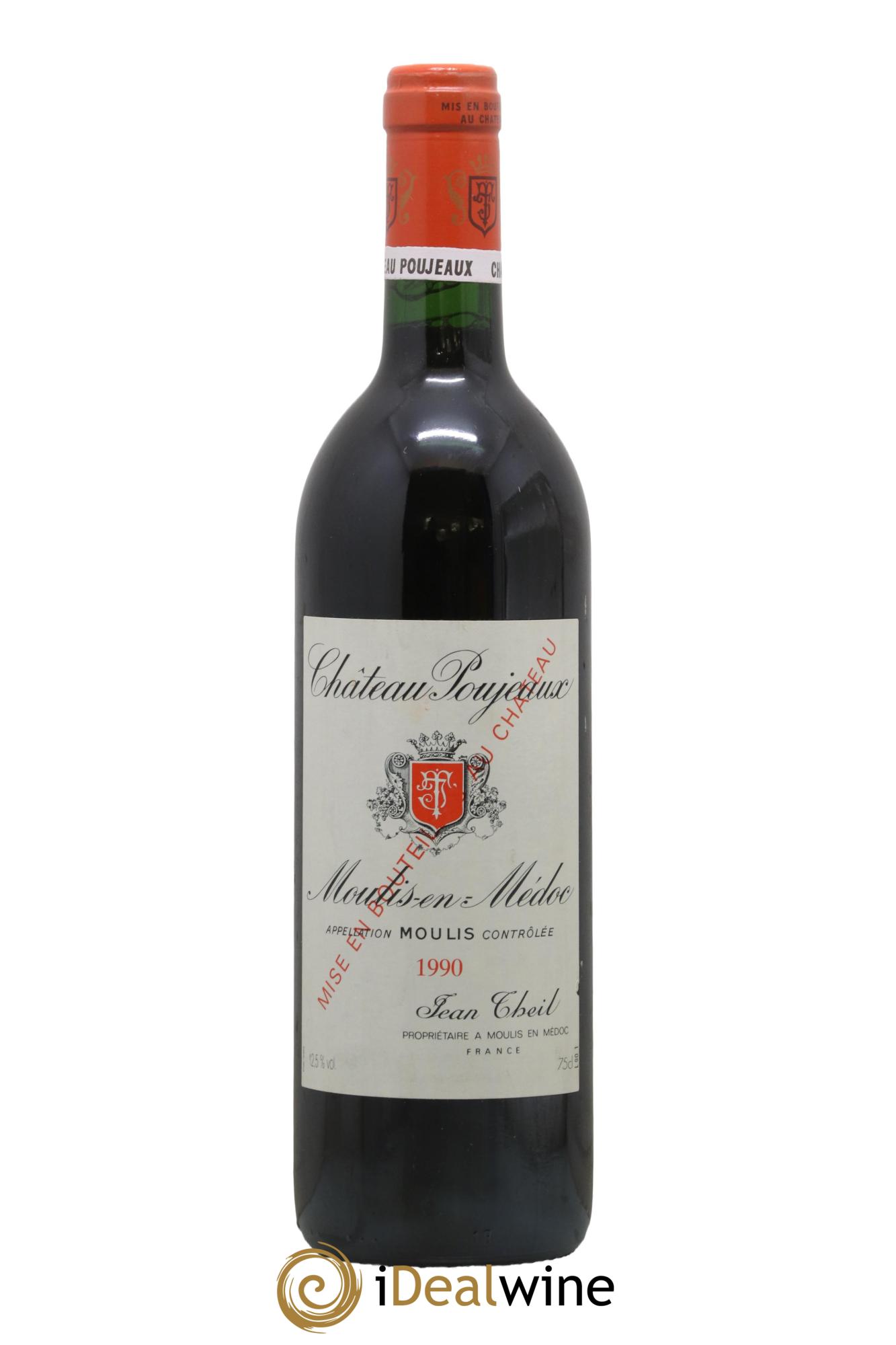 Château Poujeaux 1990 - Posten von 1 Flasche - 0