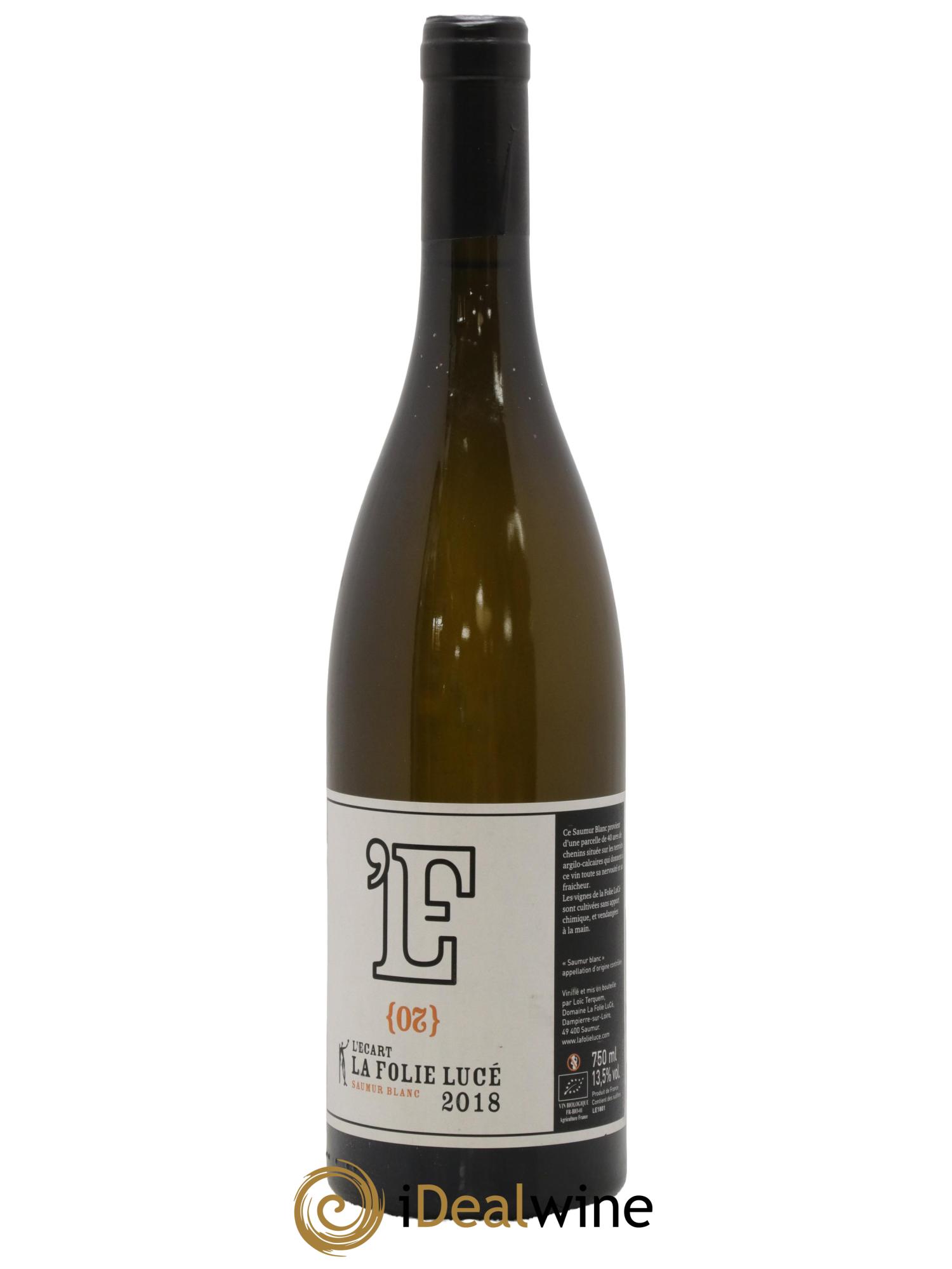 Saumur L'Ecart La Folie Lucé 2018 - Lot de 1 bouteille - 0