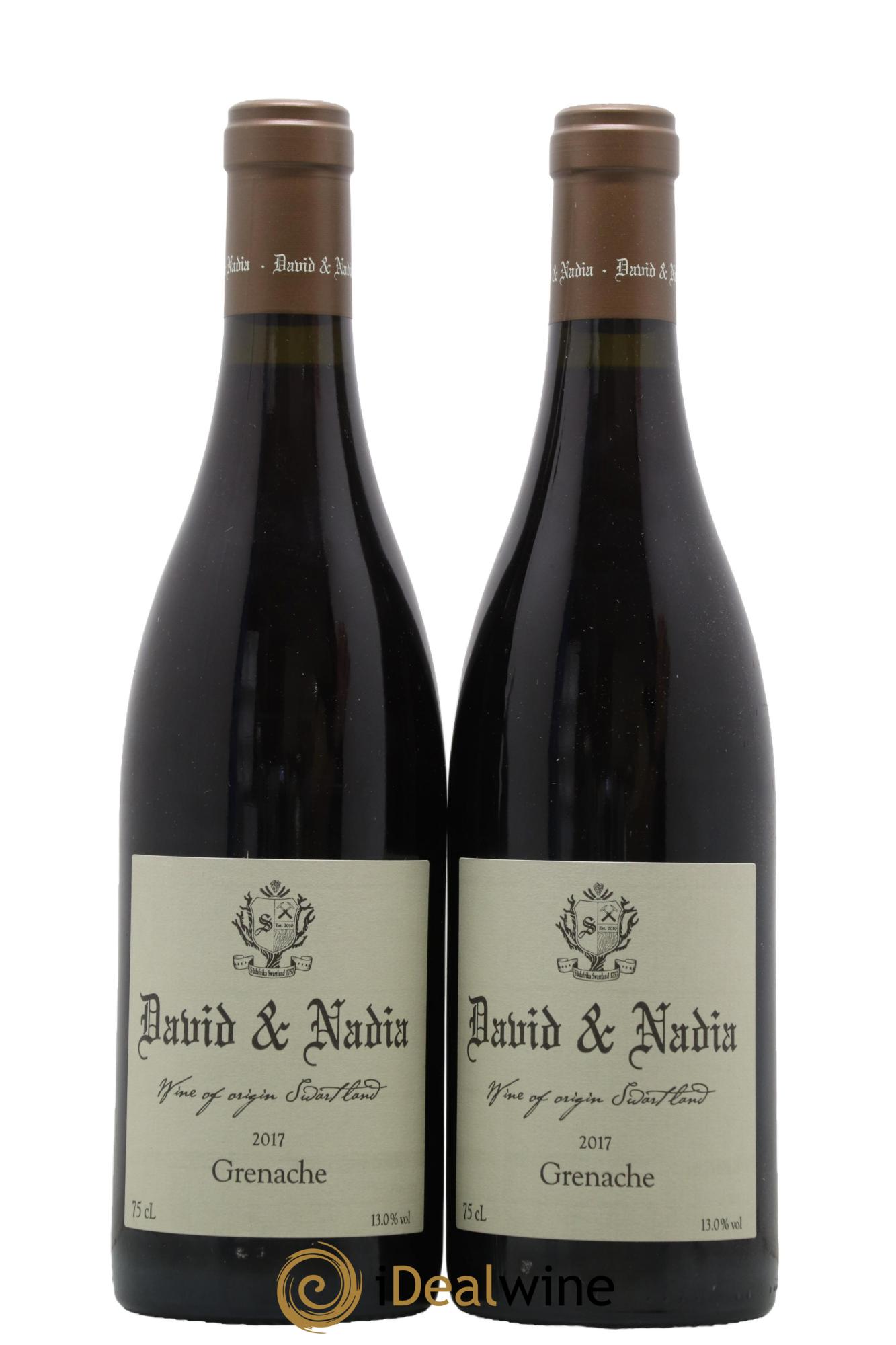 Afrique du Sud Grenache Domaine David et Nadia 2017 - Lot de 2 bouteilles - 0