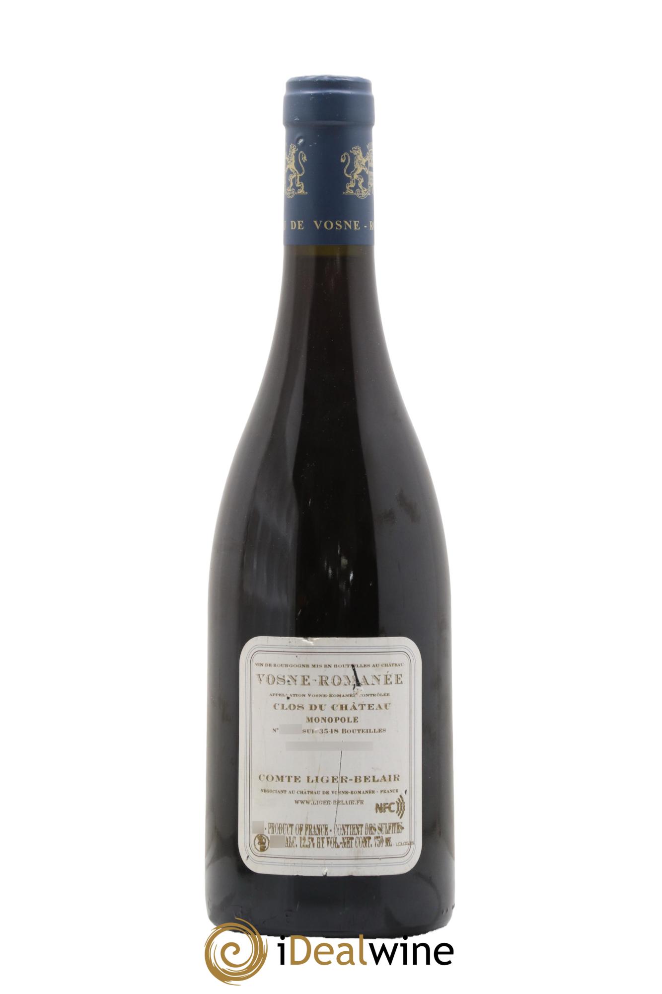 Vosne-Romanée Clos du Château Comte Liger-Belair (Domaine du) 2016 - Lot de 1 bouteille - 1