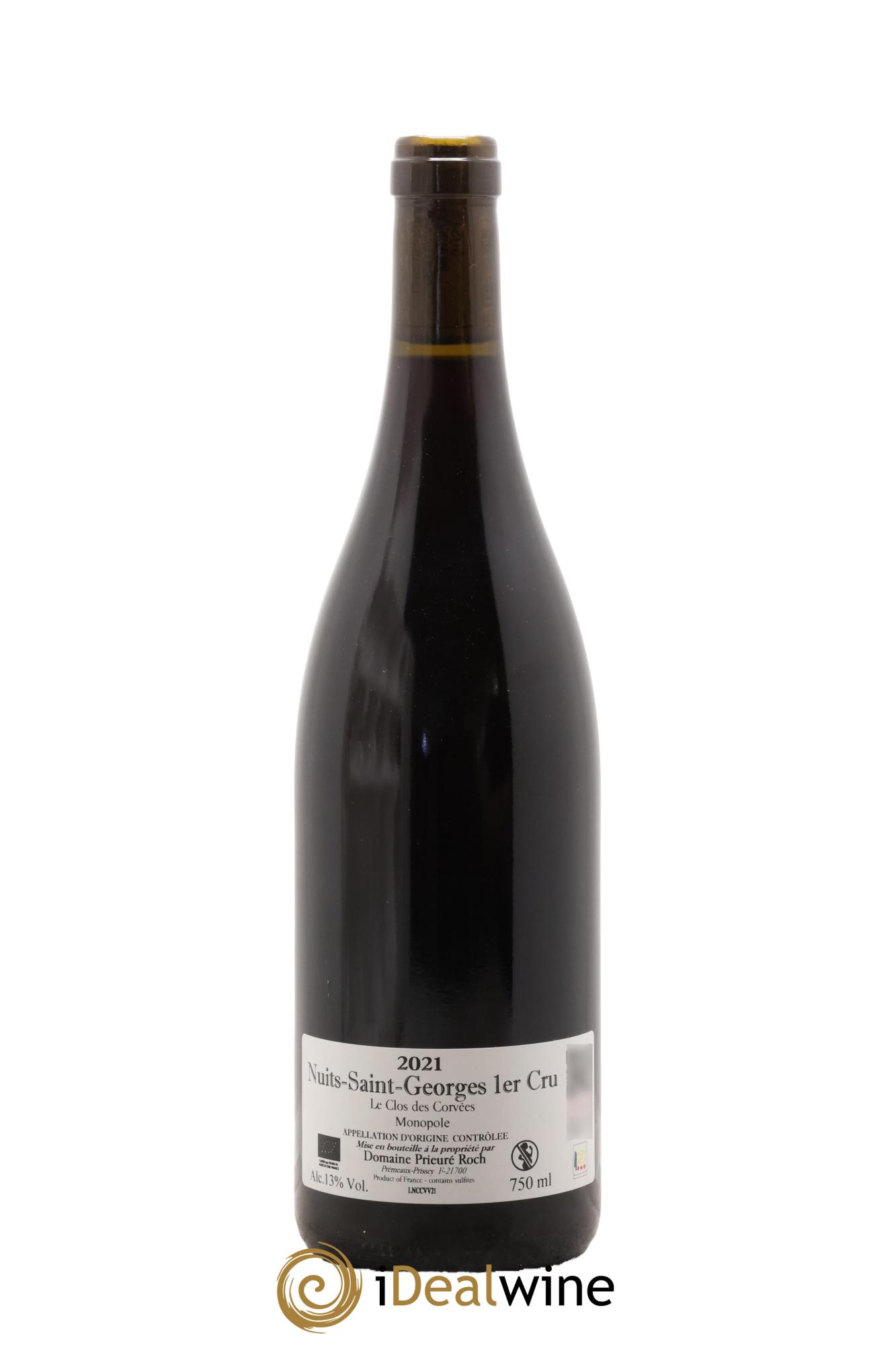 Nuits-Saint-Georges 1er Cru Le Clos des Corvées Vieilles Vignes Prieuré Roch 2021 - Lot of 1 bottle - 1