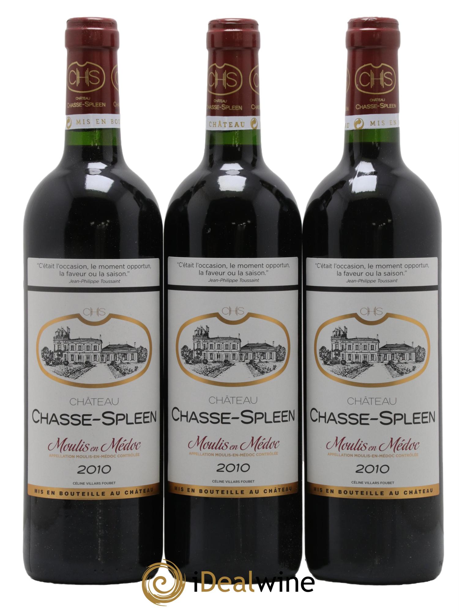 Château Chasse Spleen 2010 - Lot de 6 bouteilles - 2