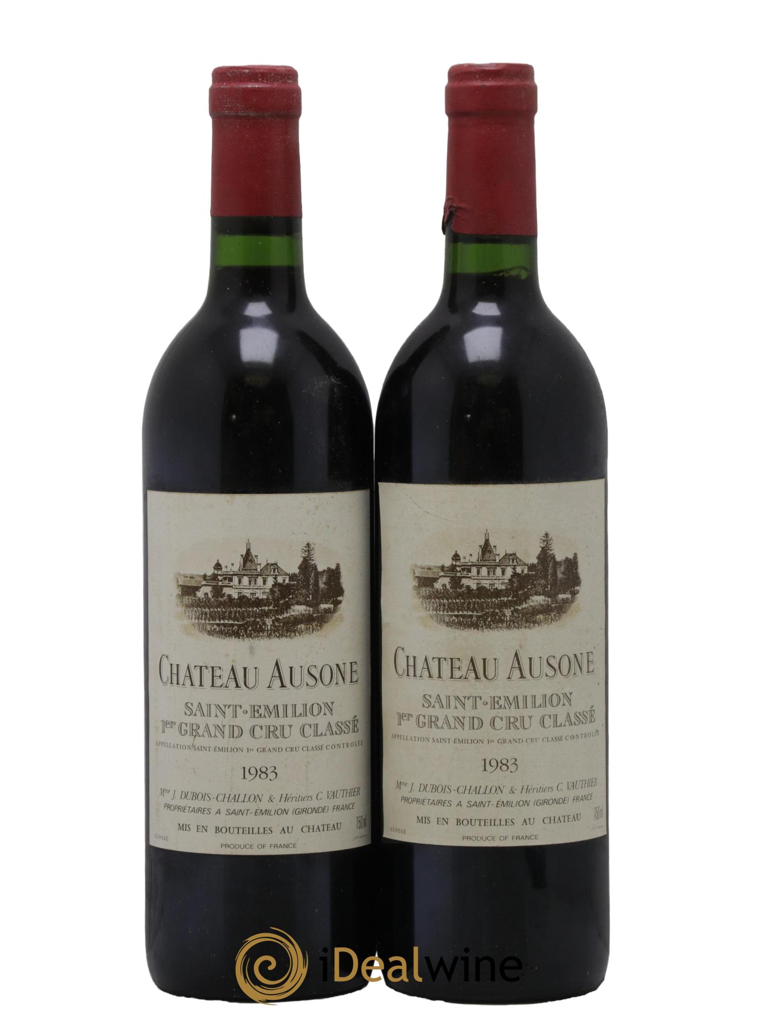 Château Ausone 1er Grand Cru Classé A 1983 - Lot of 2 bottles - 0