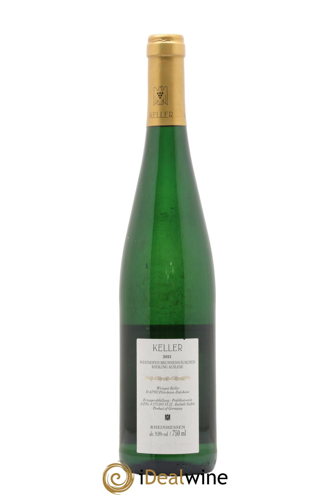 Allemagne Rheinhessen Abts Erde Westhofen Brunnenhäuschen Riesling Auslese Keller 2021 - Lot of 1 bottle - 1