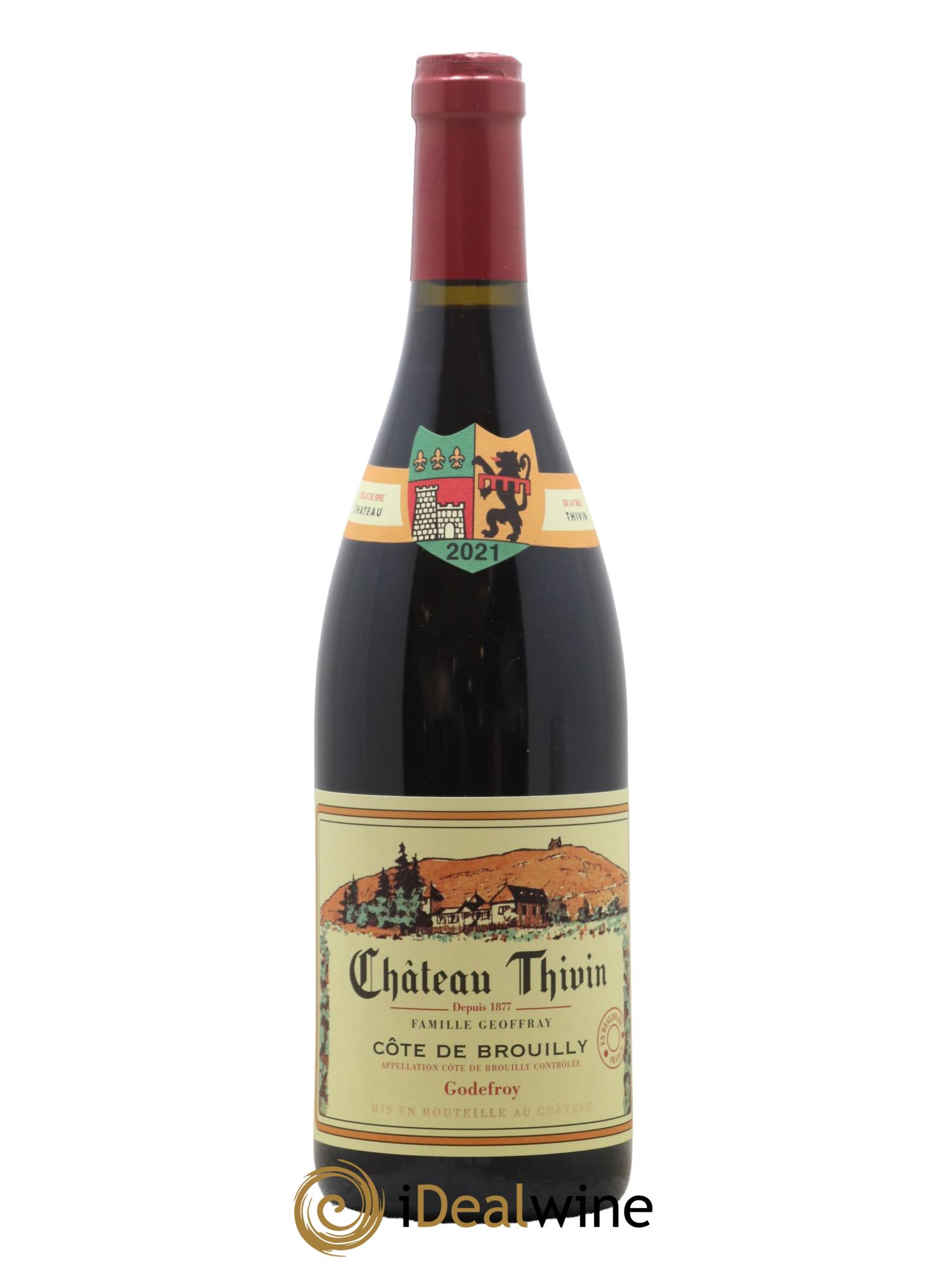 Côte de Brouilly Cuvée Godefroy Château Thivin 2021 - Lot de 1 bouteille - 0