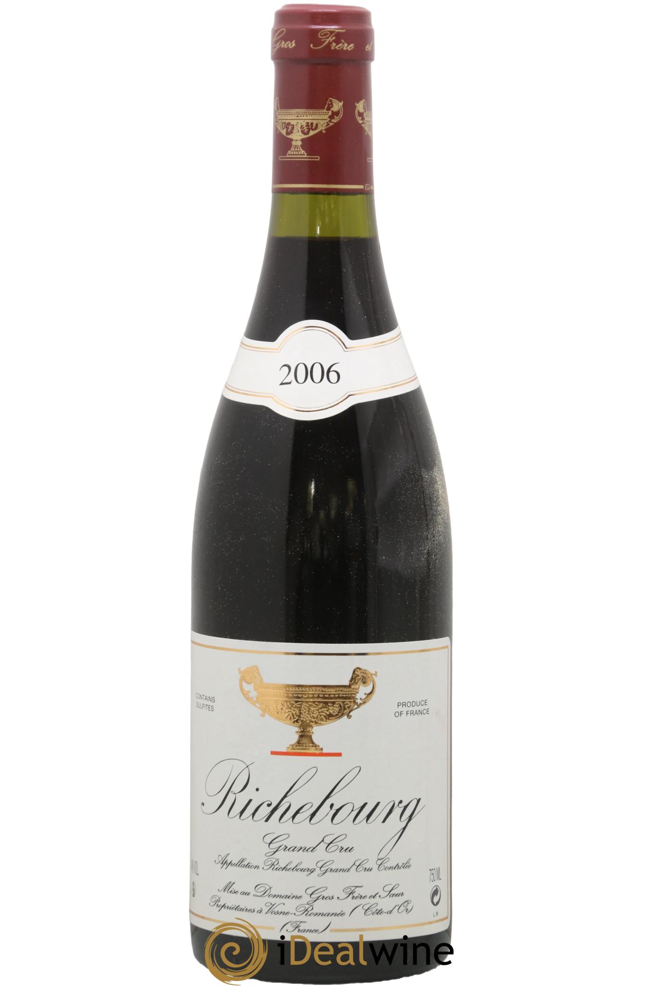 Richebourg Grand Cru Gros Frère & Soeur 2006 - Posten von 1 Flasche - 0