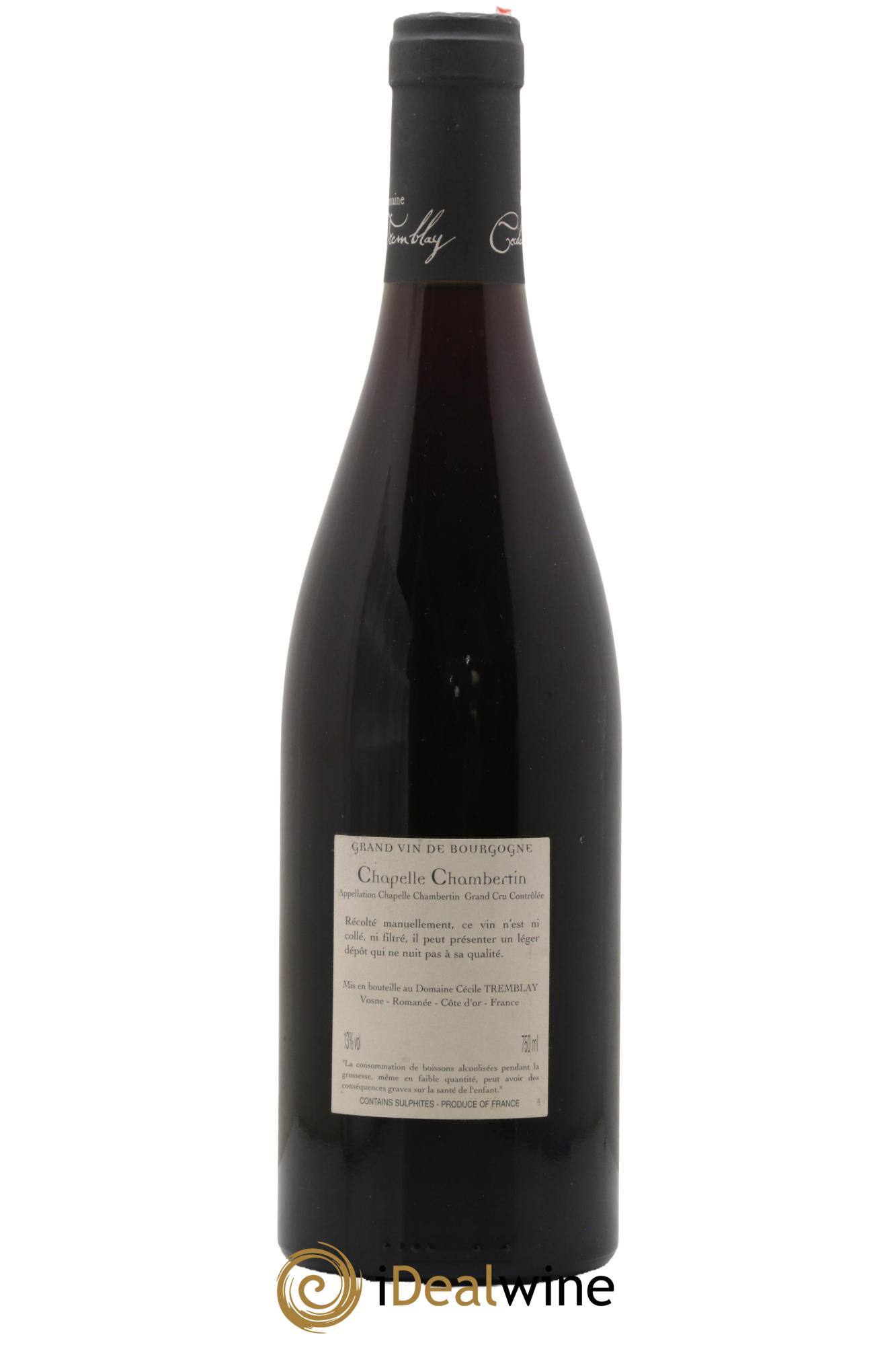 Chapelle-Chambertin Grand Cru Cécile Tremblay 2008 - Posten von 1 Flasche - 1