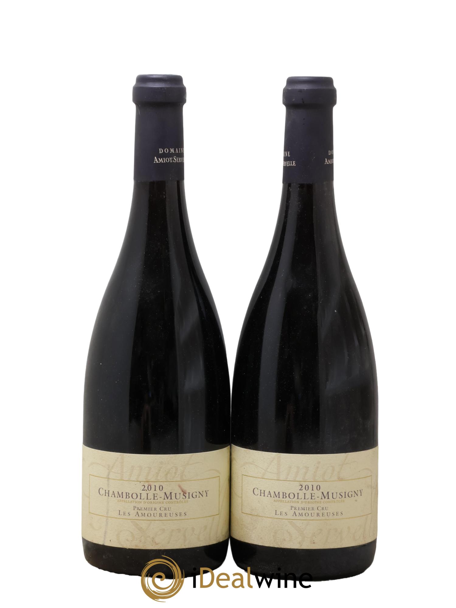 Chambolle-Musigny 1er Cru Les Amoureuses Amiot-Servelle 2010 - Lot of 2 bottles - 0