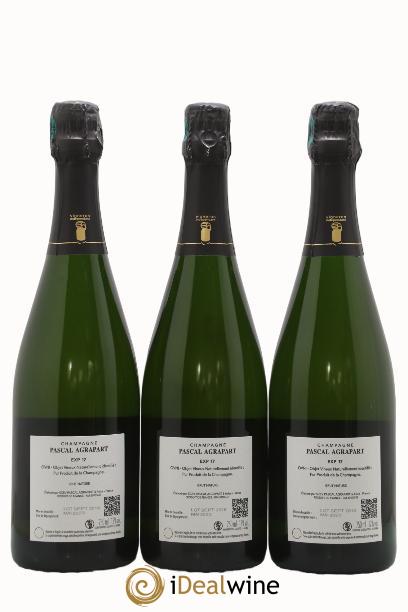 Champagne Grand Cru Blanc de Blancs Brut Nature Agrapart & Fils 2017 - Lotto di 3 bottiglie - 1