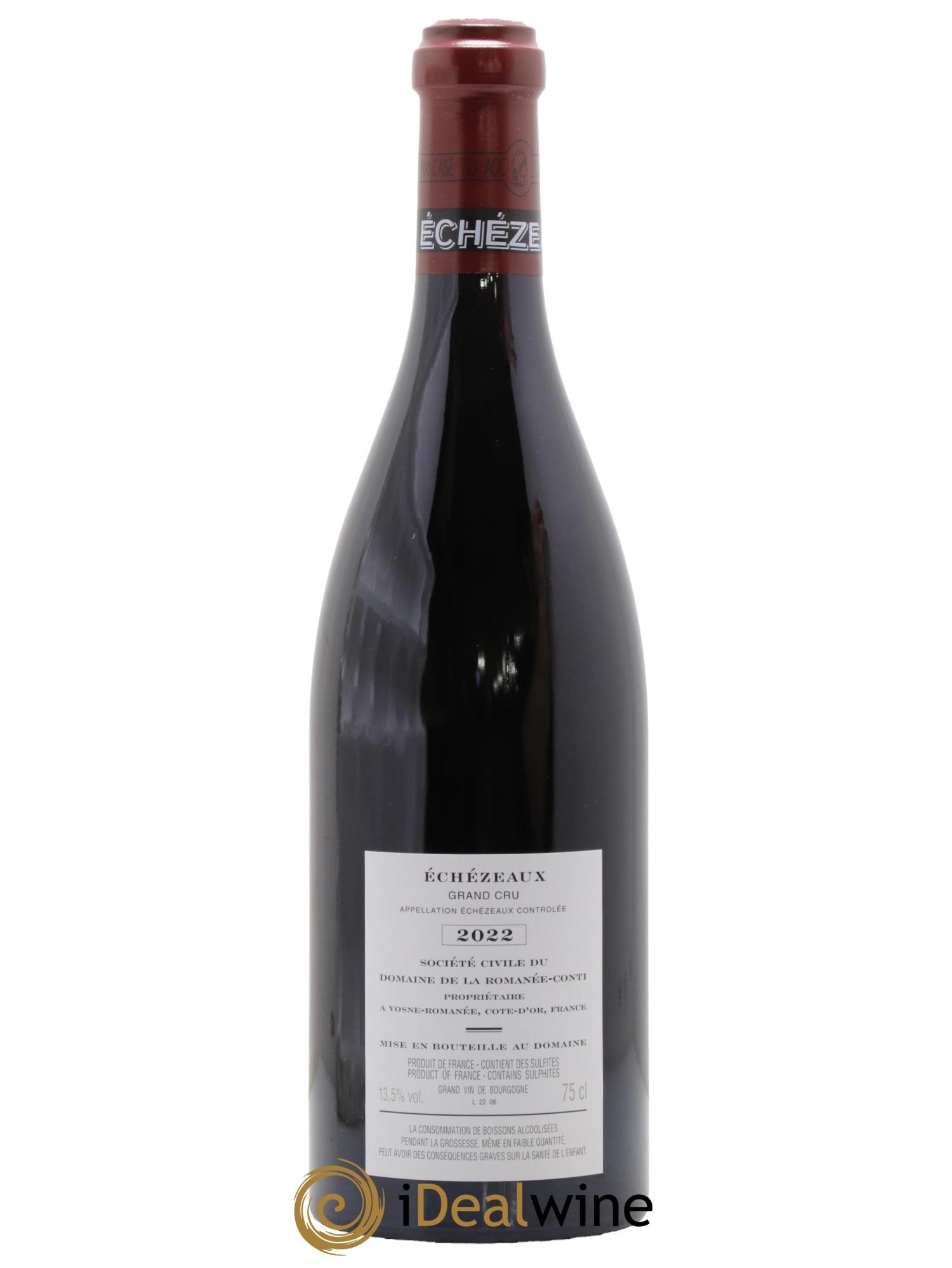 Echezeaux Grand Cru Domaine de la Romanée-Conti  2022 - Posten von 1 Flasche - 1