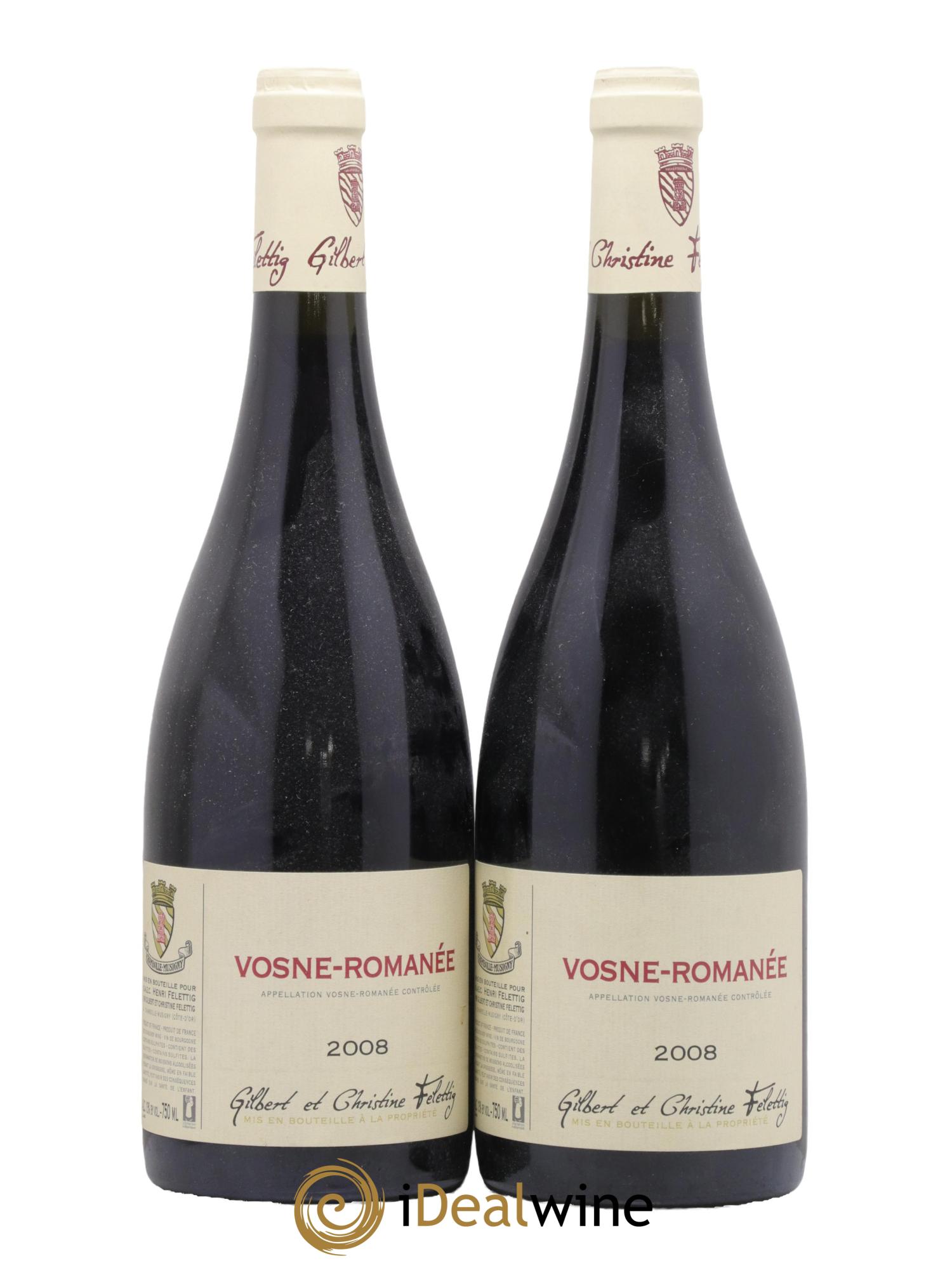 Vosne-Romanée Felettig (Domaine) 2008 - Lot de 2 bouteilles - 0
