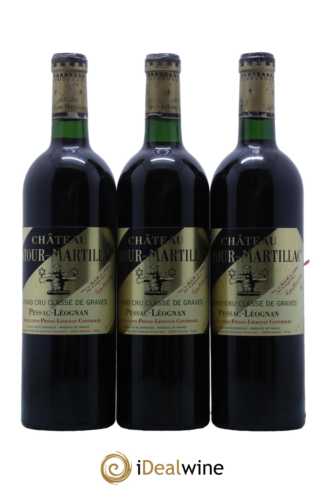 Château Latour-Martillac Cru Classé de Graves 2001 - Lot de 12 bouteilles - 2