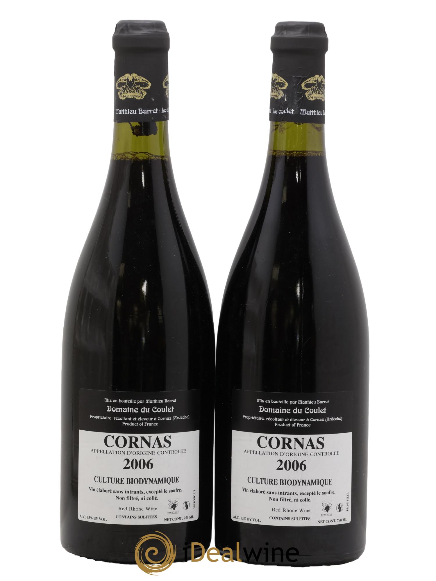 Cornas Les Terrasses du Serre Coulet (Domaine du) - Matthieu Barret 2006 - Lot de 2 bouteilles - 1