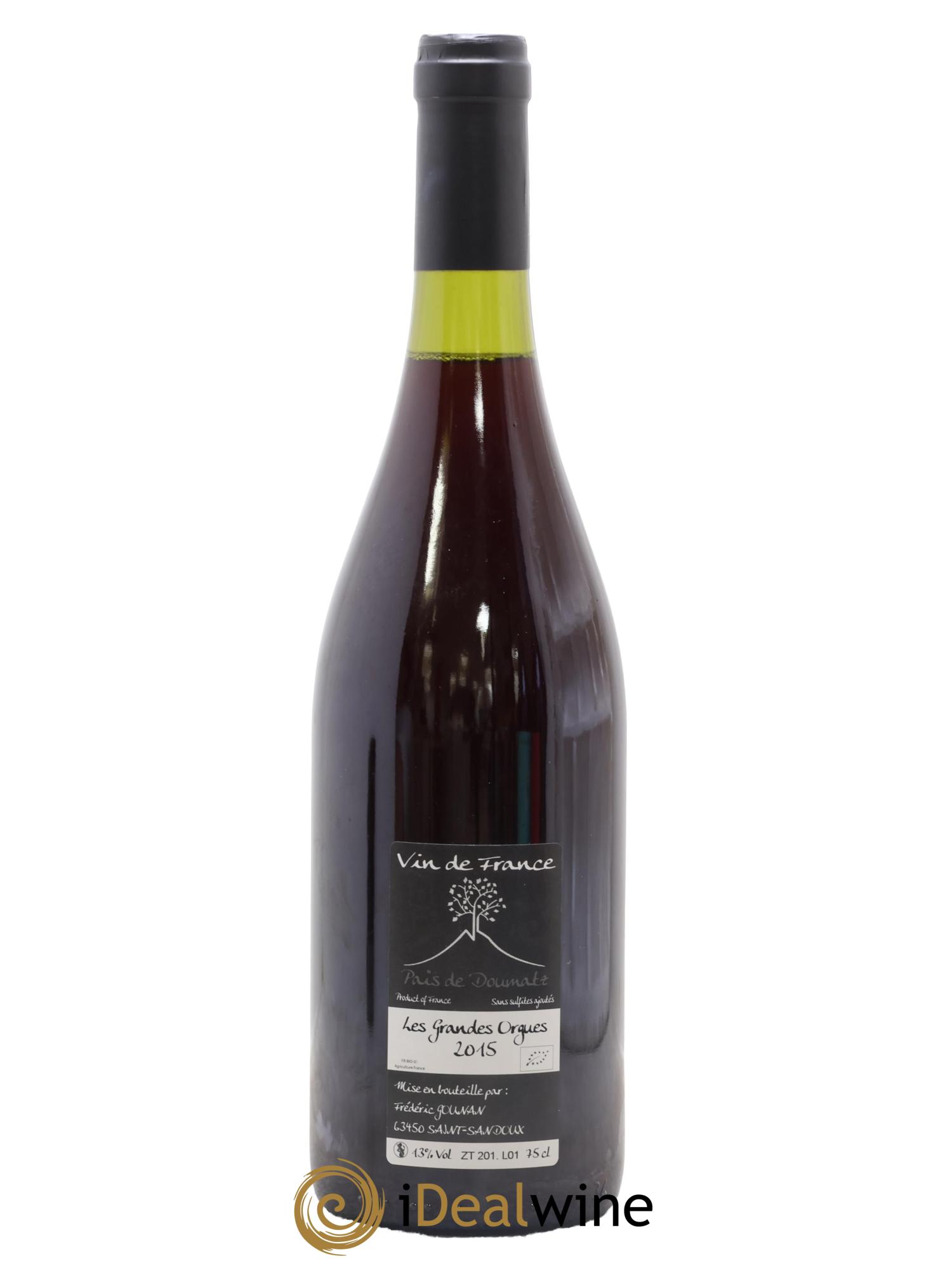 Vin de France Les Grandes Orgues Vignoble de l'Arbre Blanc 2015 - Posten von 1 Flasche - 1