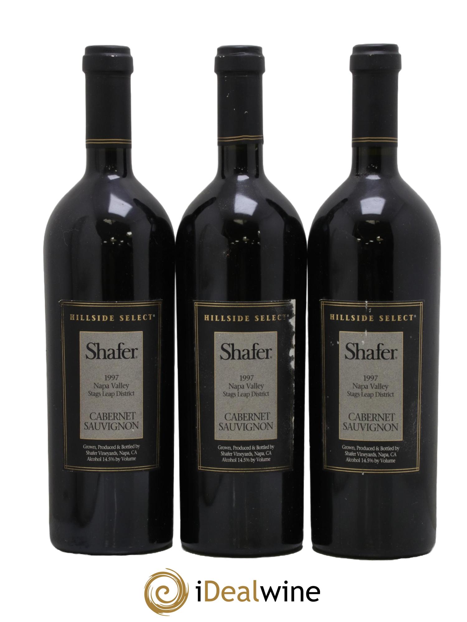 Stags Leap District Shafer Vineyards Hillside Select Cabernet Sauvignon 1997 - Lot of 3 bottles - 0