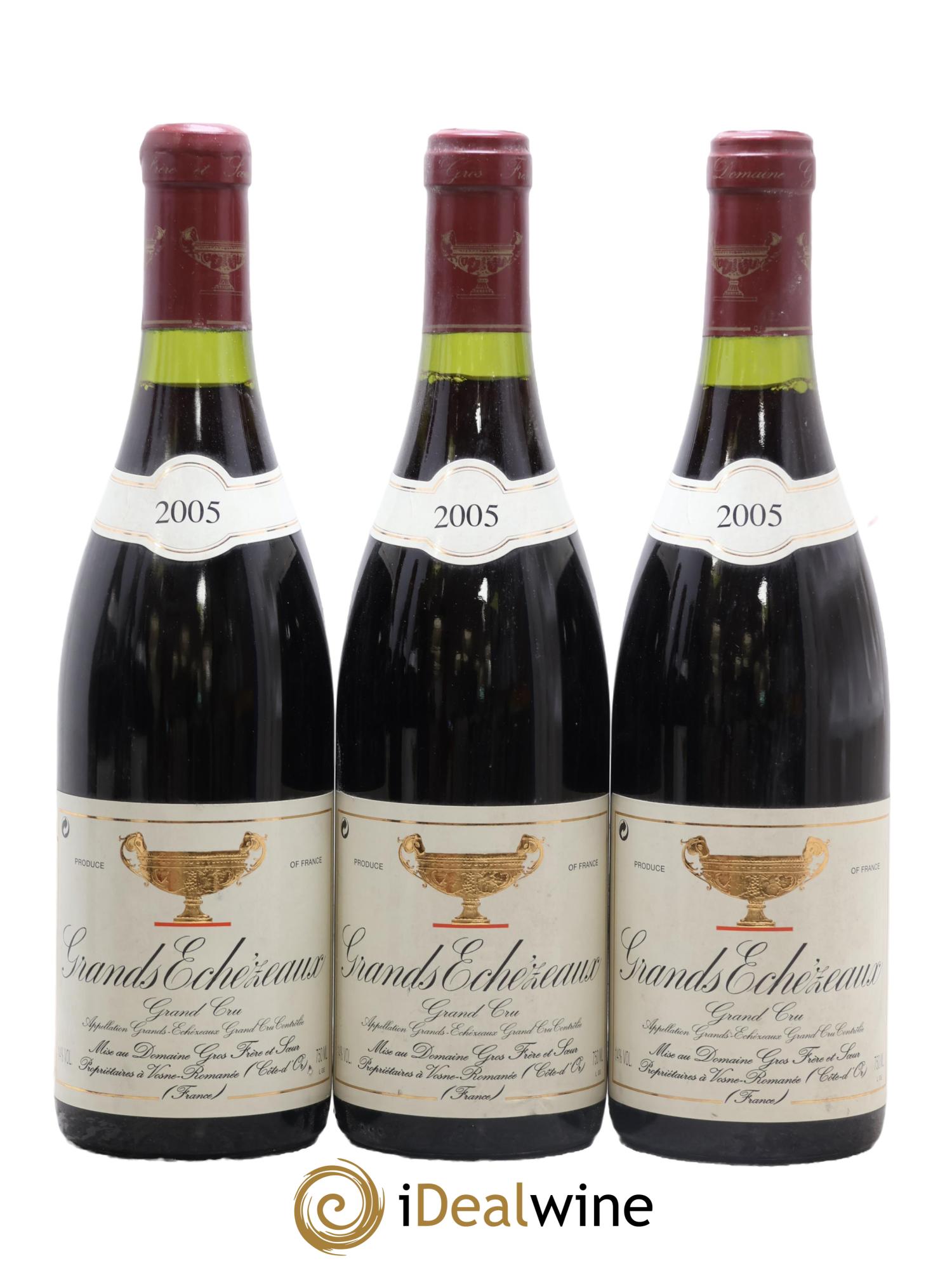 Grands-Echezeaux Grand Cru Gros Frère & Soeur 2005 - Lot de 3 bouteilles - 0