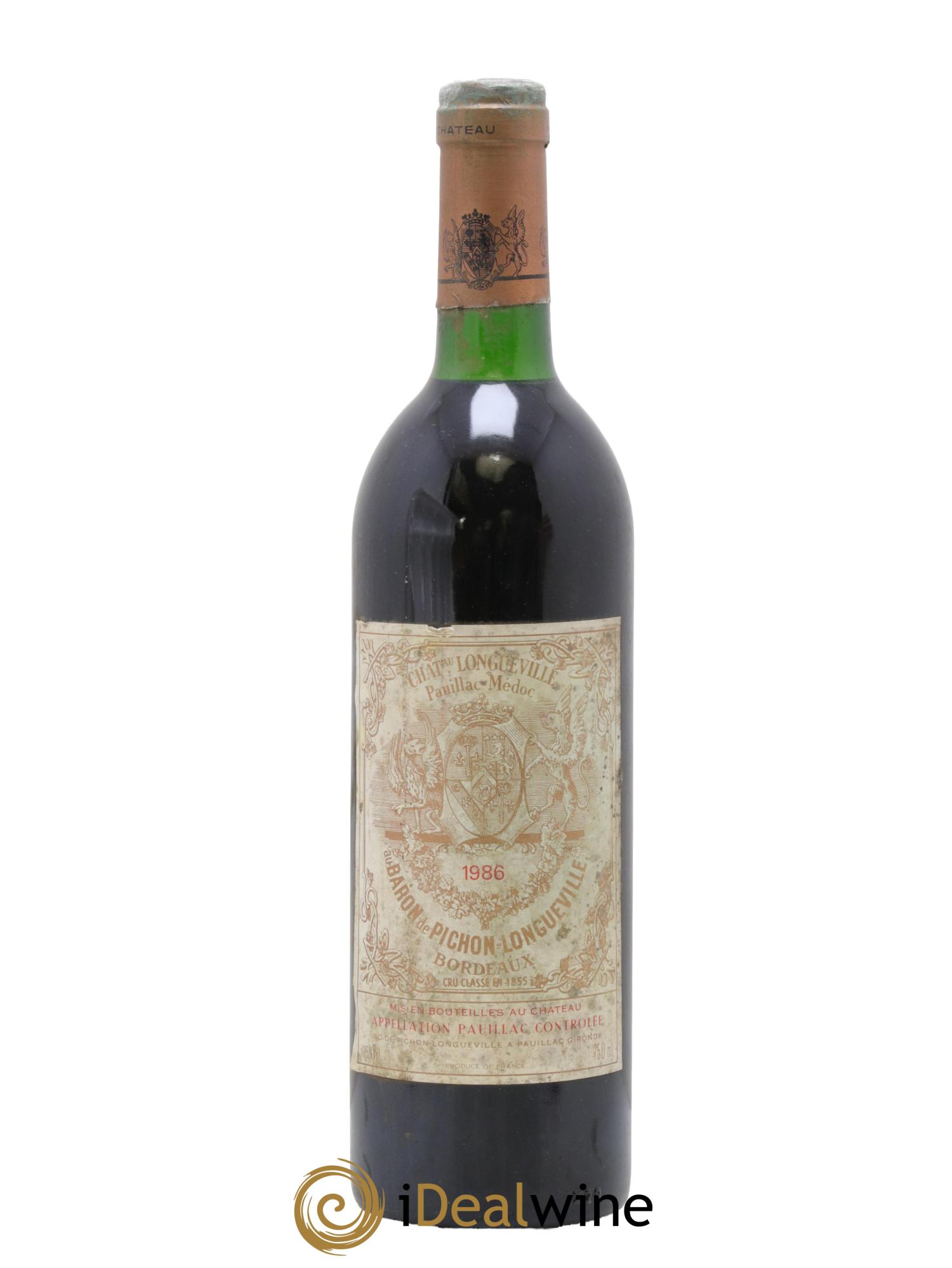 Pichon Longueville Baron 2ème Grand Cru Classé 1986 - Posten von 1 Flasche - 0