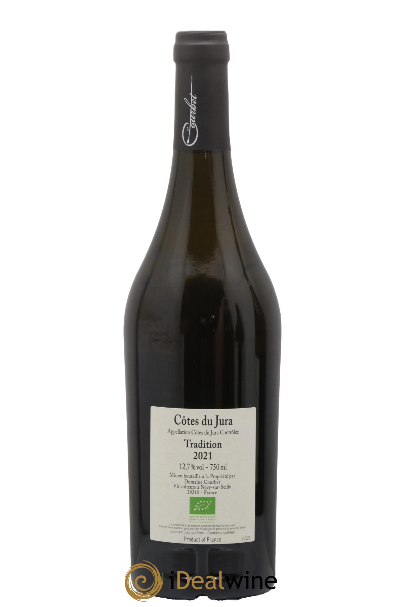 Côtes du Jura Tradition Domaine Courbet 2021 - Lot de 1 bouteille - 1