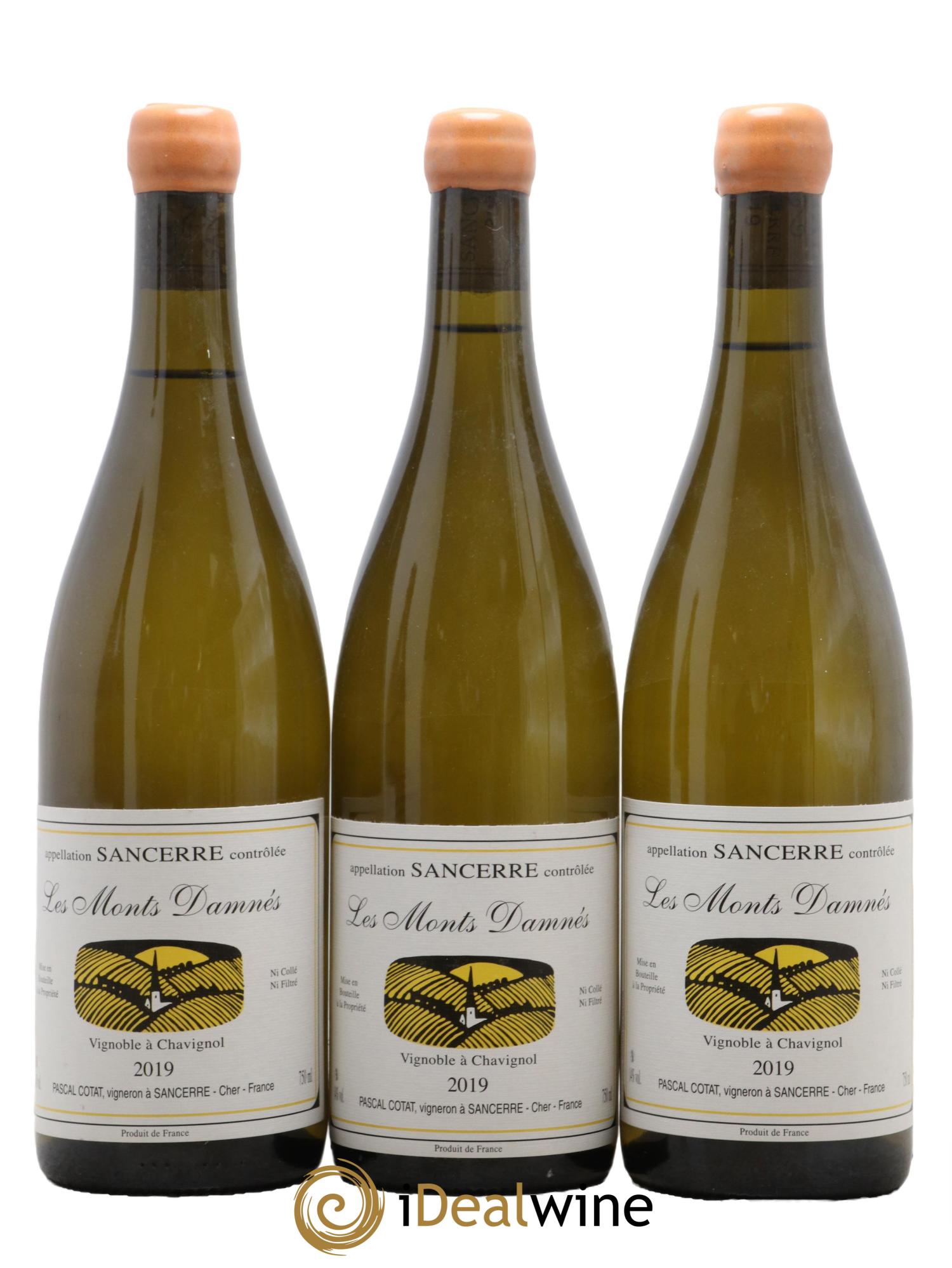 Sancerre Les Monts Damnés Pascal Cotat 2019 - Lot de 3 bouteilles - 0
