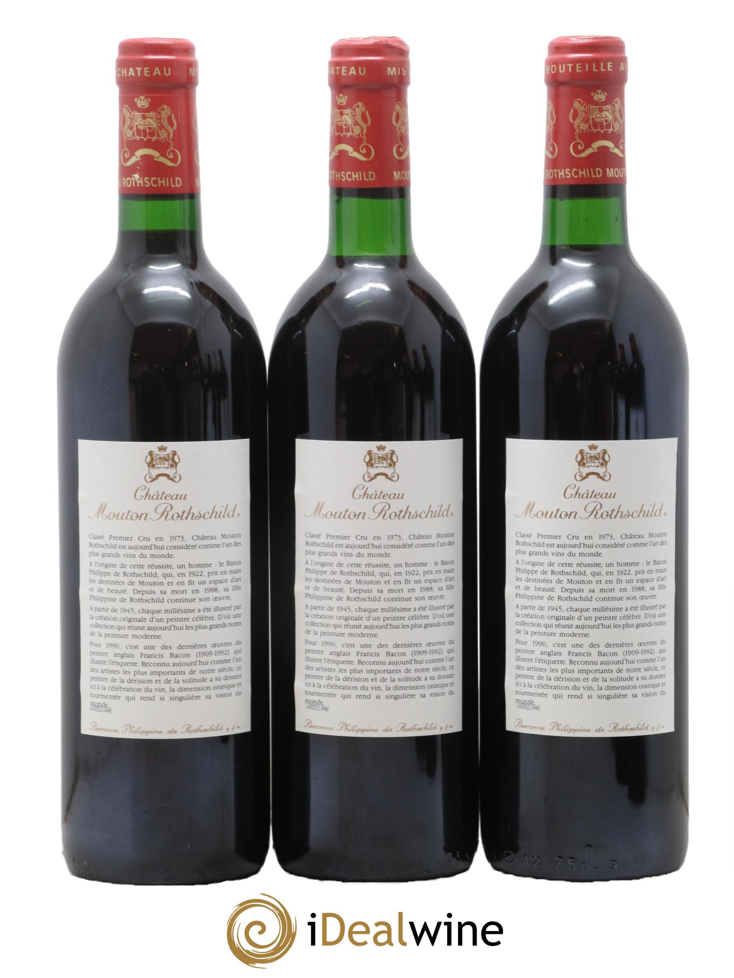 Château Mouton Rothschild 1er Grand Cru Classé 1990 - Lot de 6 bouteilles - 4