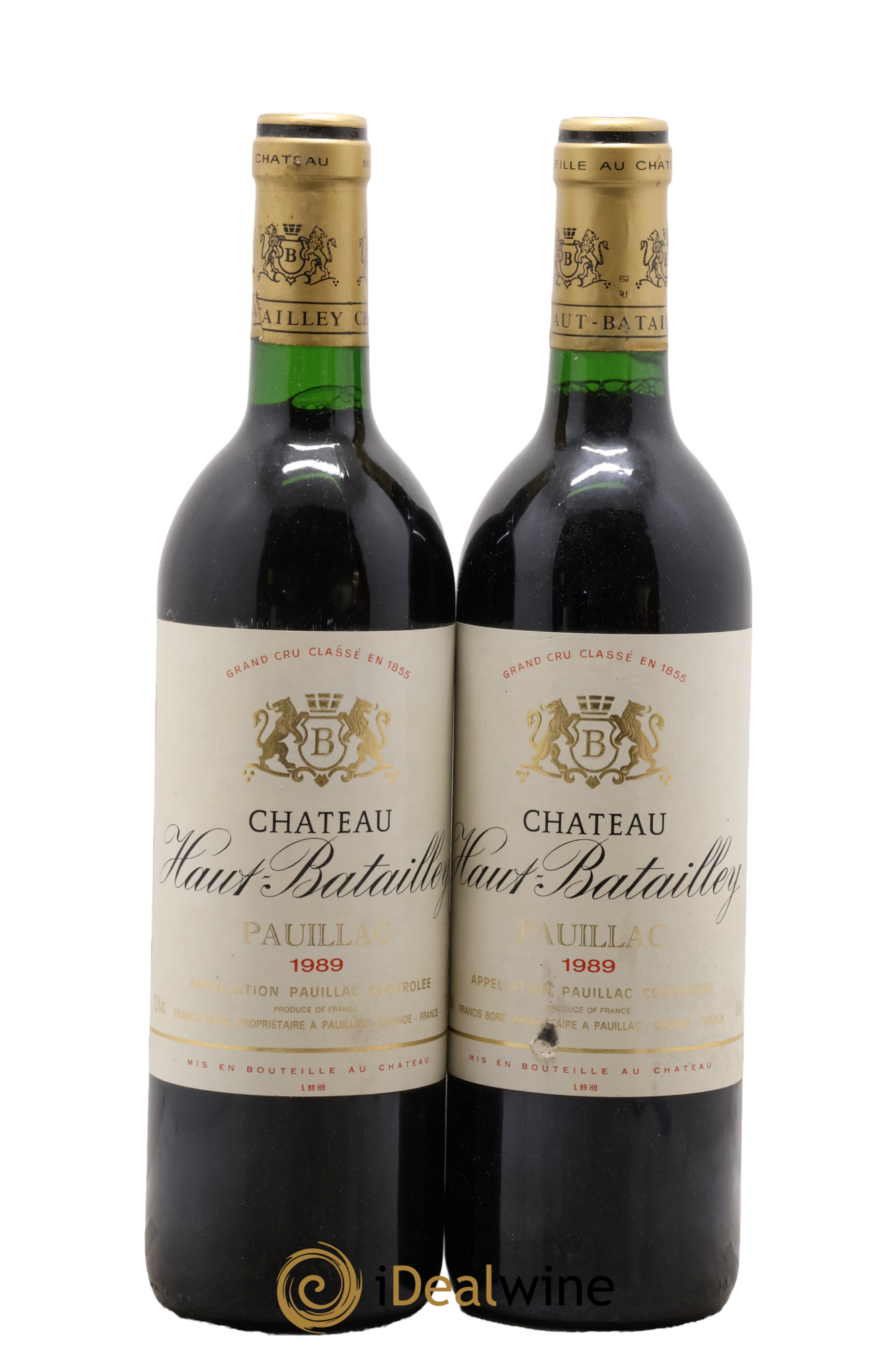 Château Haut Batailley 5ème Grand Cru Classé 1989 - Posten von 2 Flaschen - 0