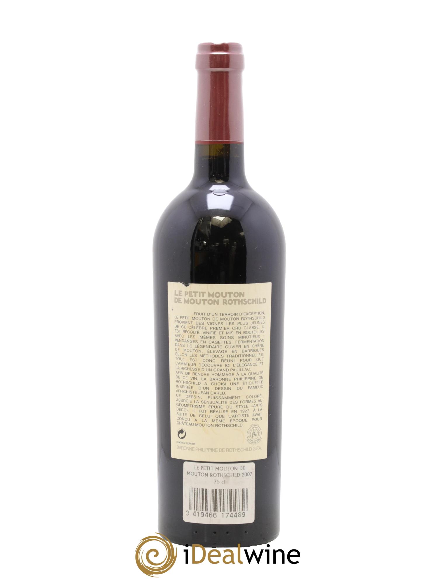 Petit Mouton Second Vin 2007 - Posten von 1 Flasche - 1