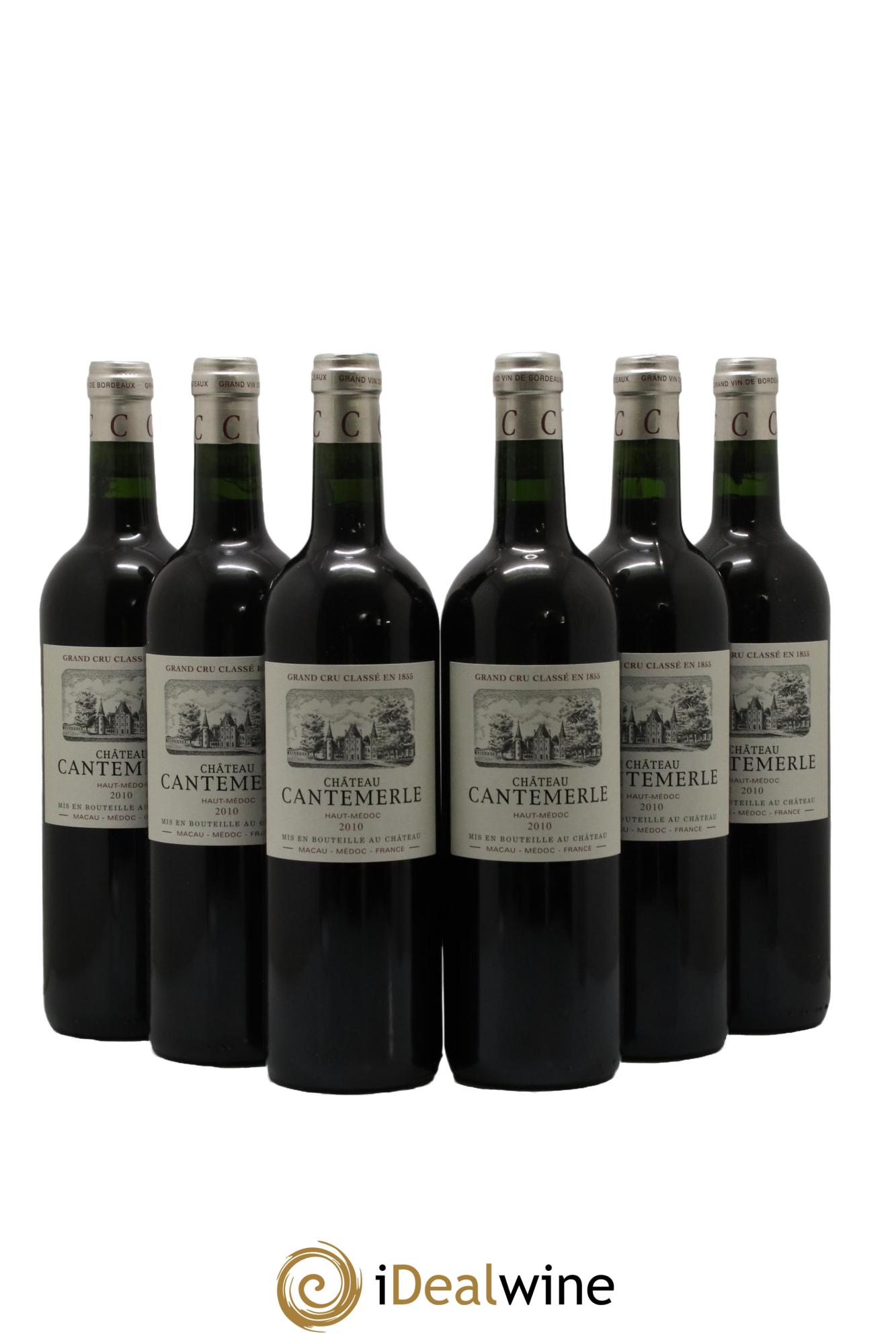 Château Cantemerle 5ème Grand Cru Classé 2010 - Lot de 6 bouteilles - 0