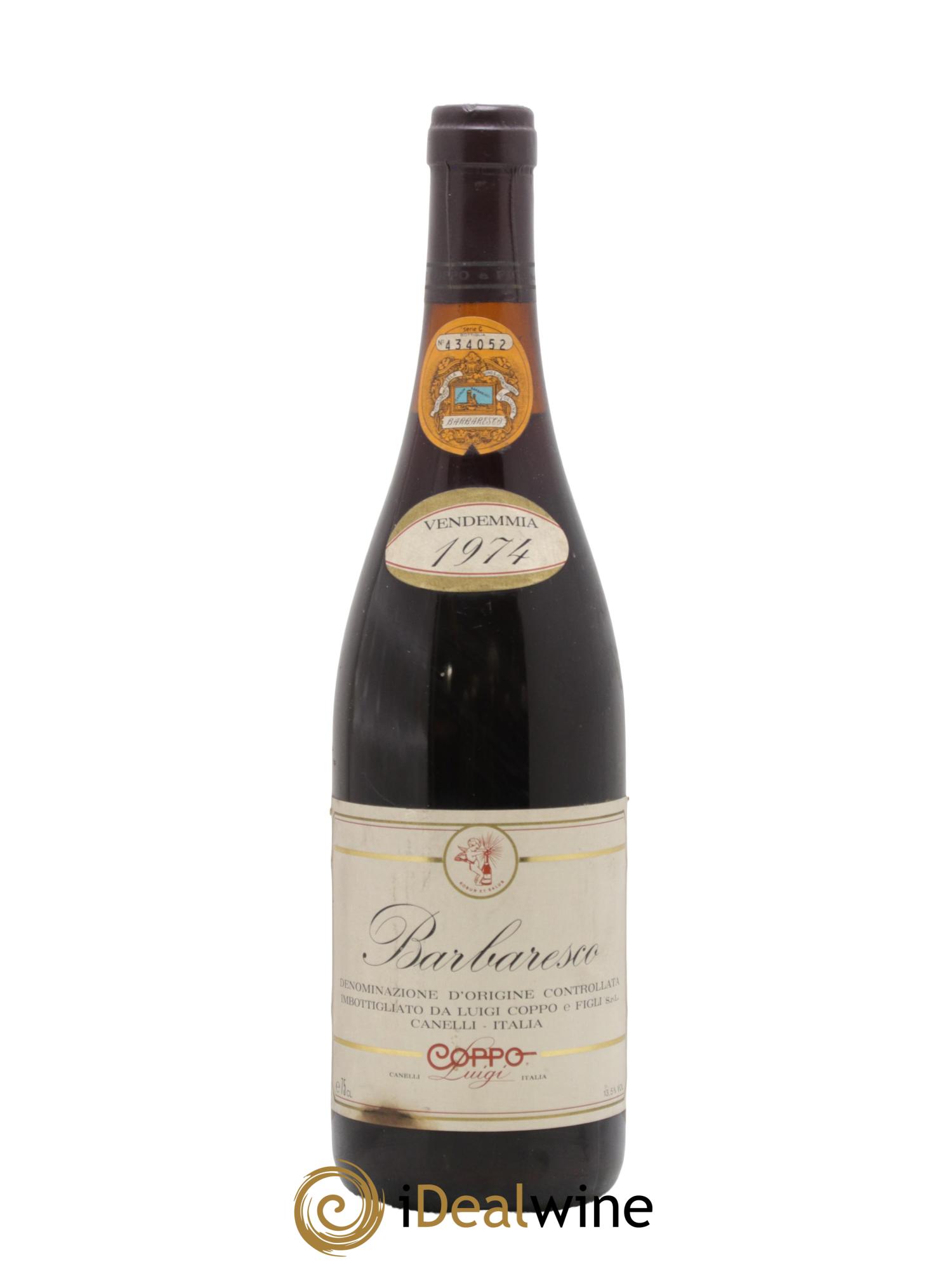 Barbaresco DOCG Coppo 1974 - Lotto di 1 bottiglia - 0