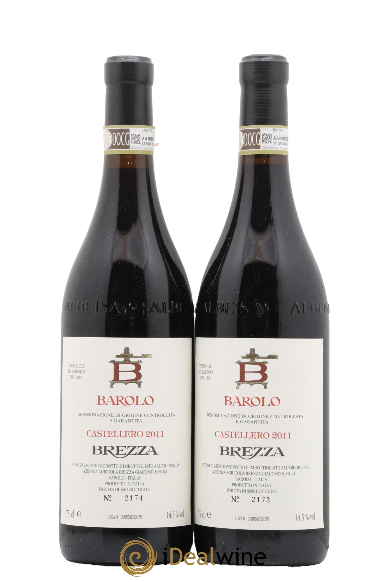 Barolo Castellero Cantina Brezza 2011 - Lot de 2 bouteilles - 0
