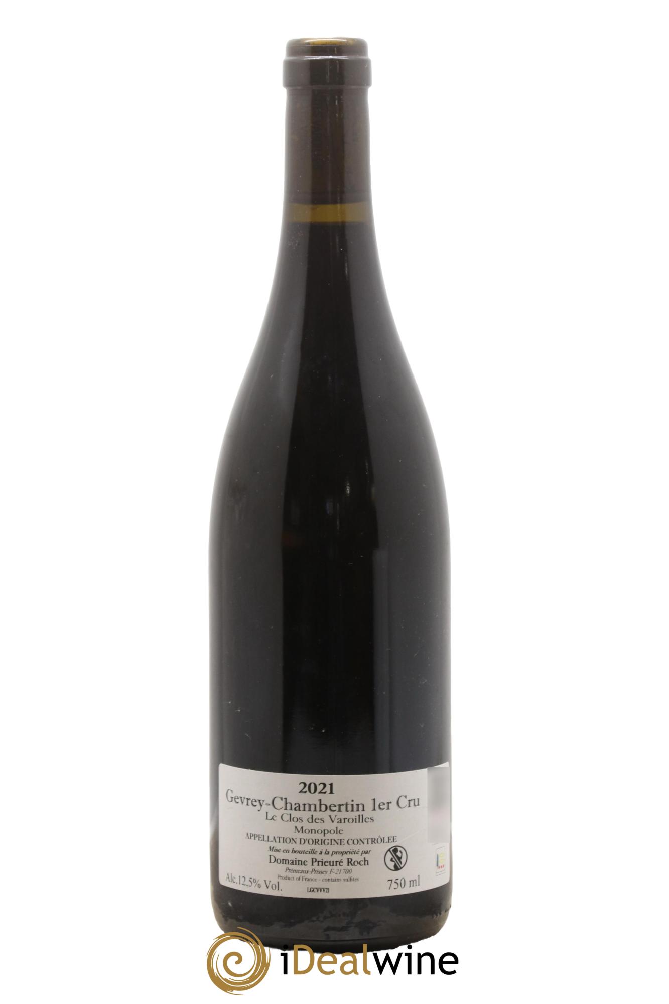 Gevrey-Chambertin 1er Cru Le Clos des Varoilles Vieilles Vignes Prieuré Roch 2021 - Posten von 1 Flasche - 1