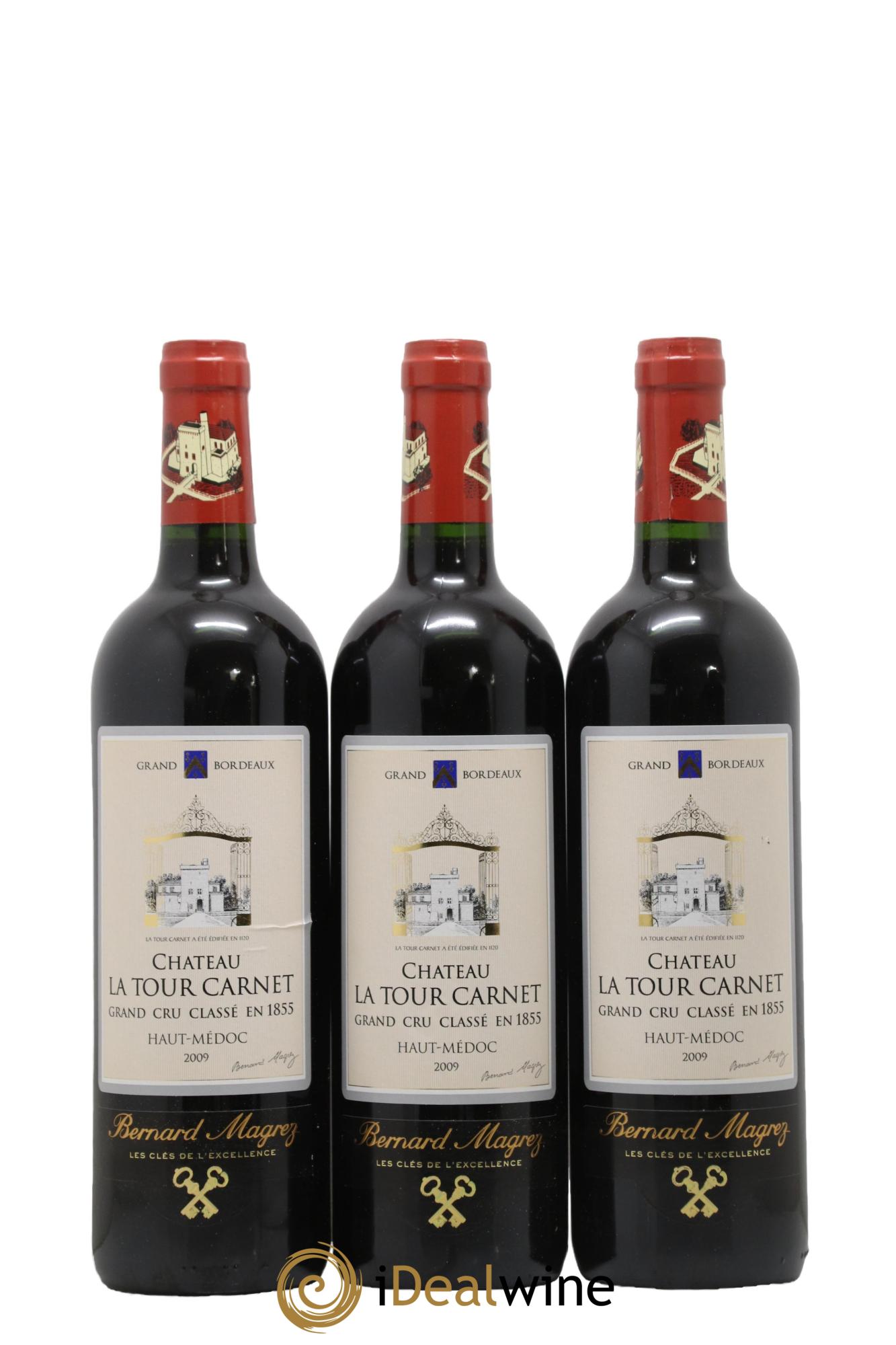 Château la Tour Carnet 4ème Grand Cru Classé 2009 - Posten von 6 Flaschen - 1